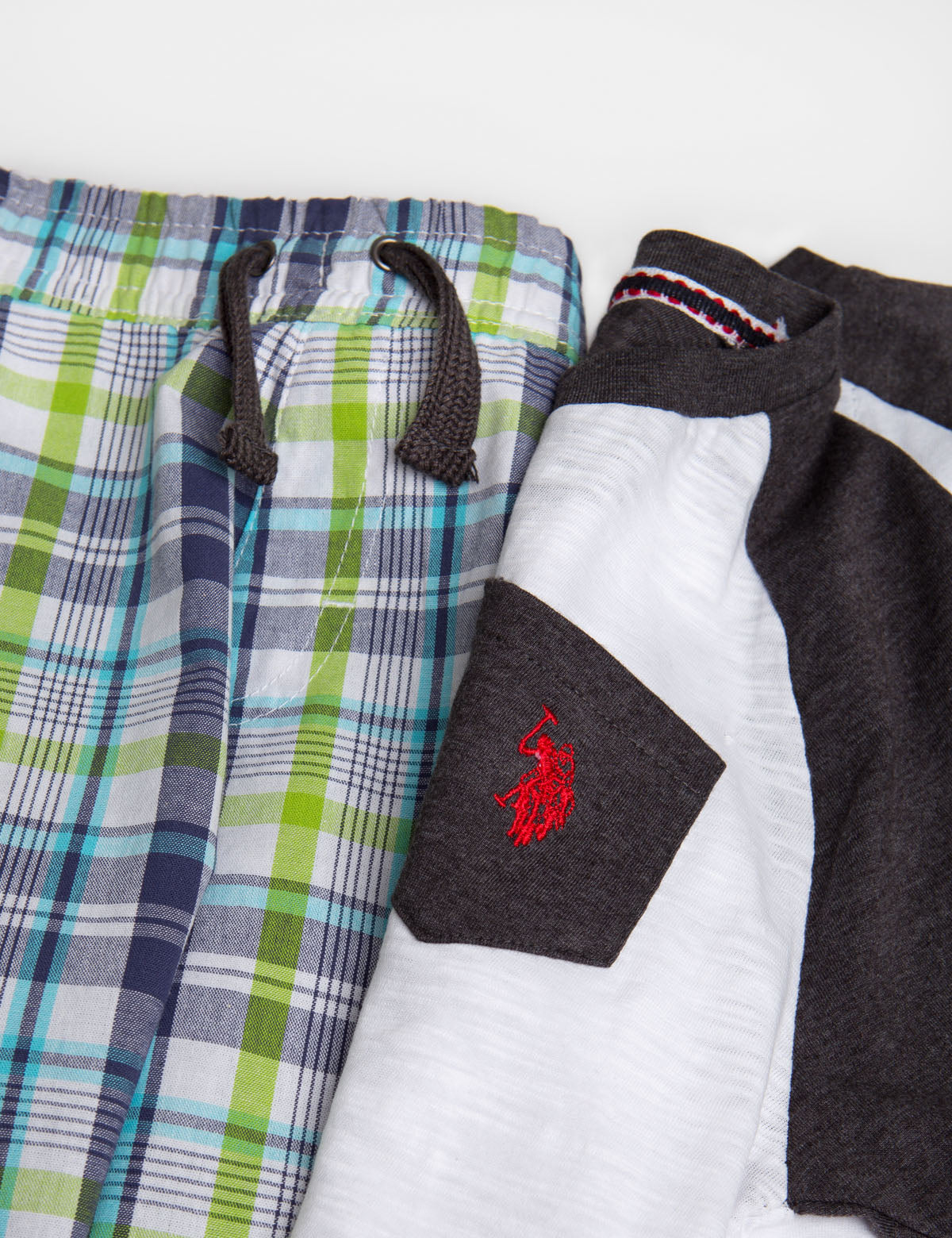 Boys Cotton 2-Piece Set: Tee & Cargo Shorts