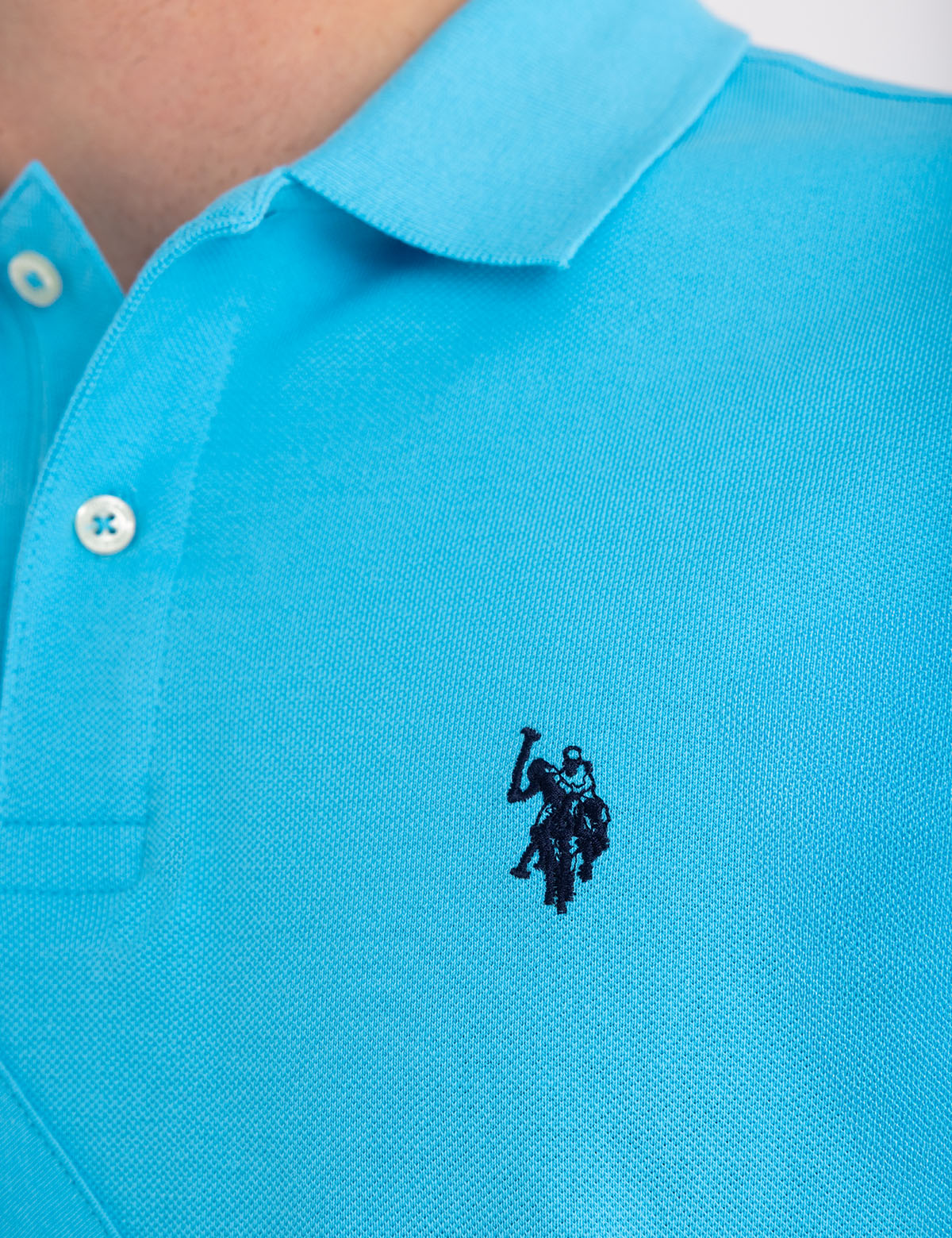 Men's Jersey Double Sash Polo Shirt - Casual Slim Fit Top
