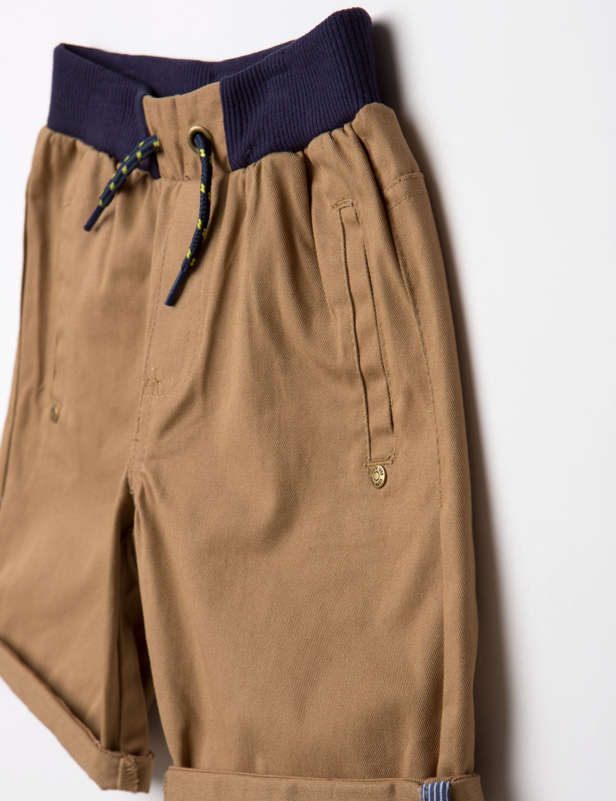 Boys' 2-Piece Shirt & Shorts Set with Drawstring Waist