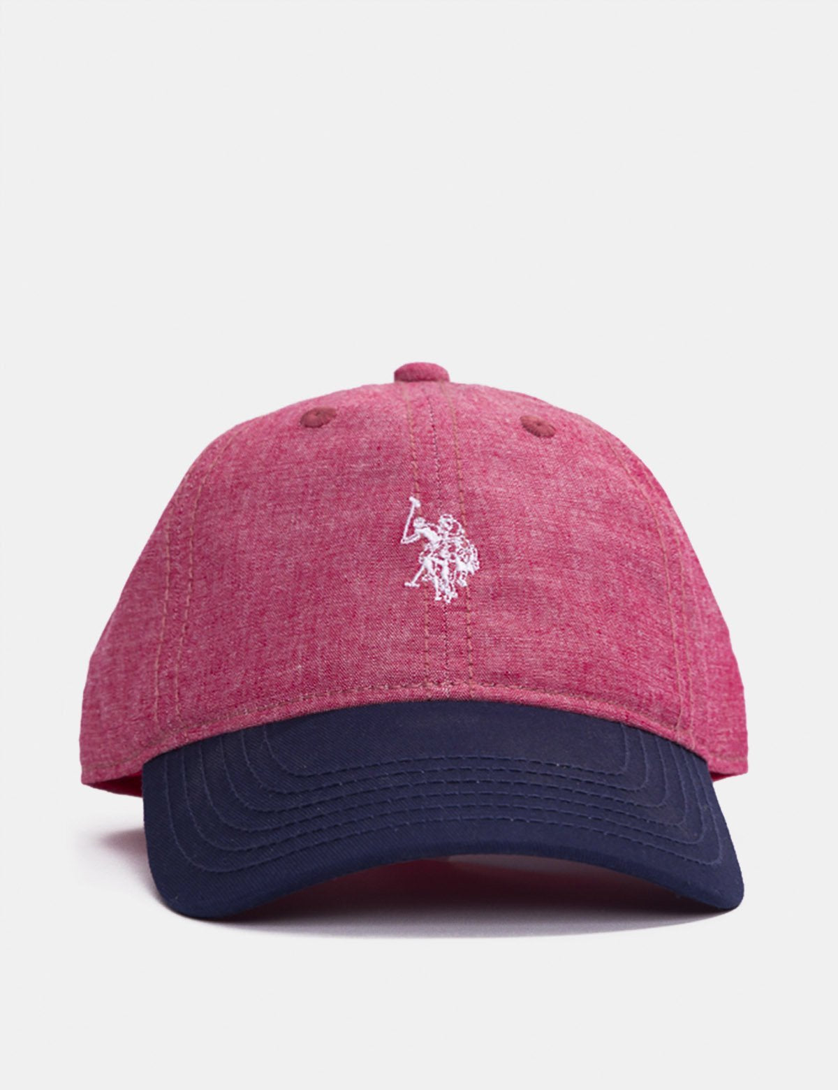 U.S. Polo Assn. Boys Cotton Chambray Cap with Adjustable Strap