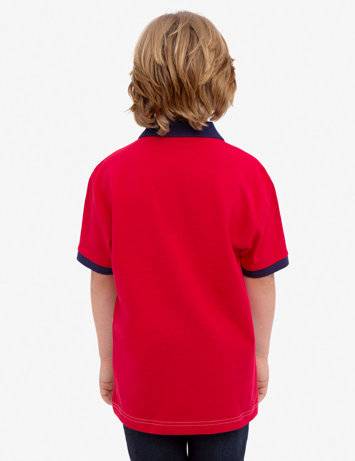 U.S. Polo Assn. Boys Colorblock Cotton Pique Polo Shirt