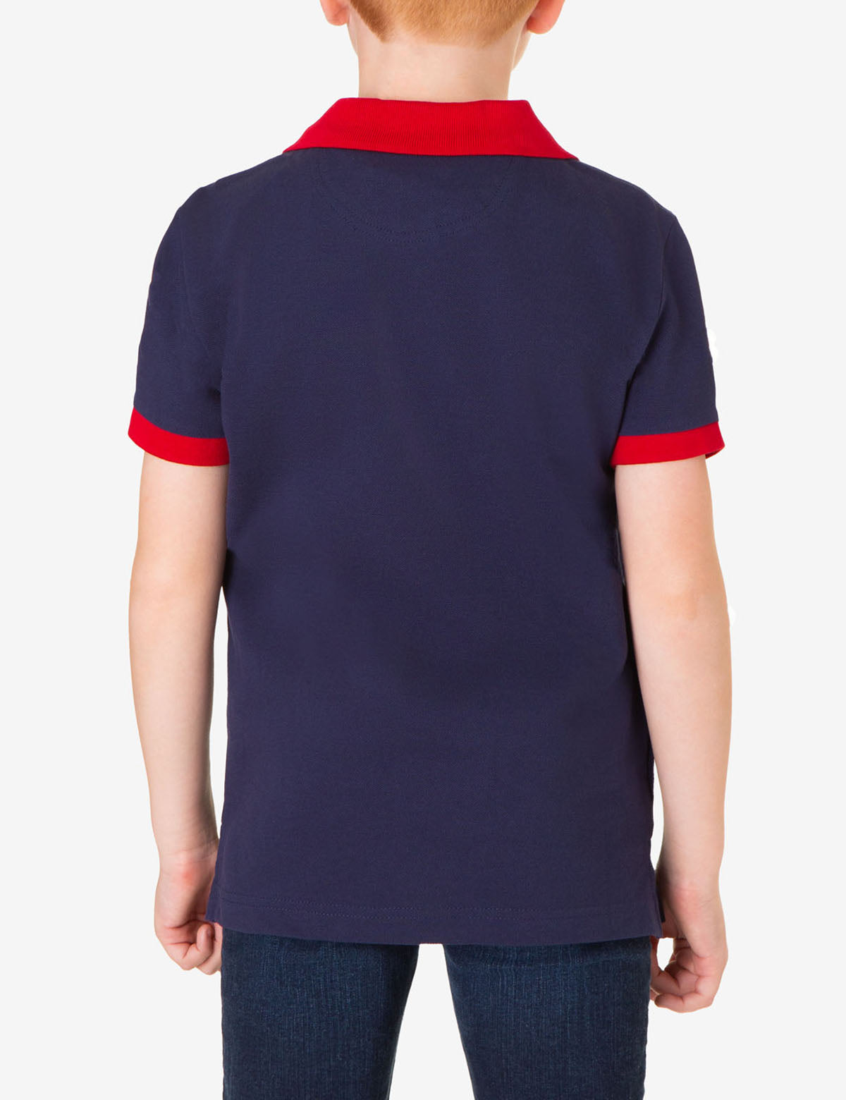 U.S. Polo Assn. Boys Colorblock Cotton Pique Polo Shirt