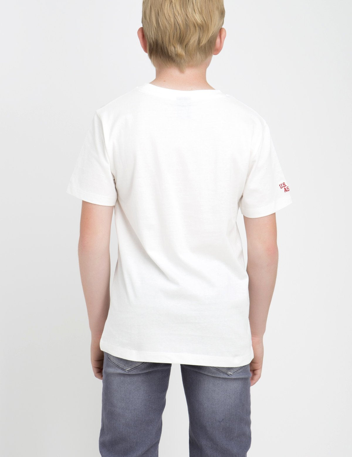 Boys American Flag Print Cotton T-Shirt