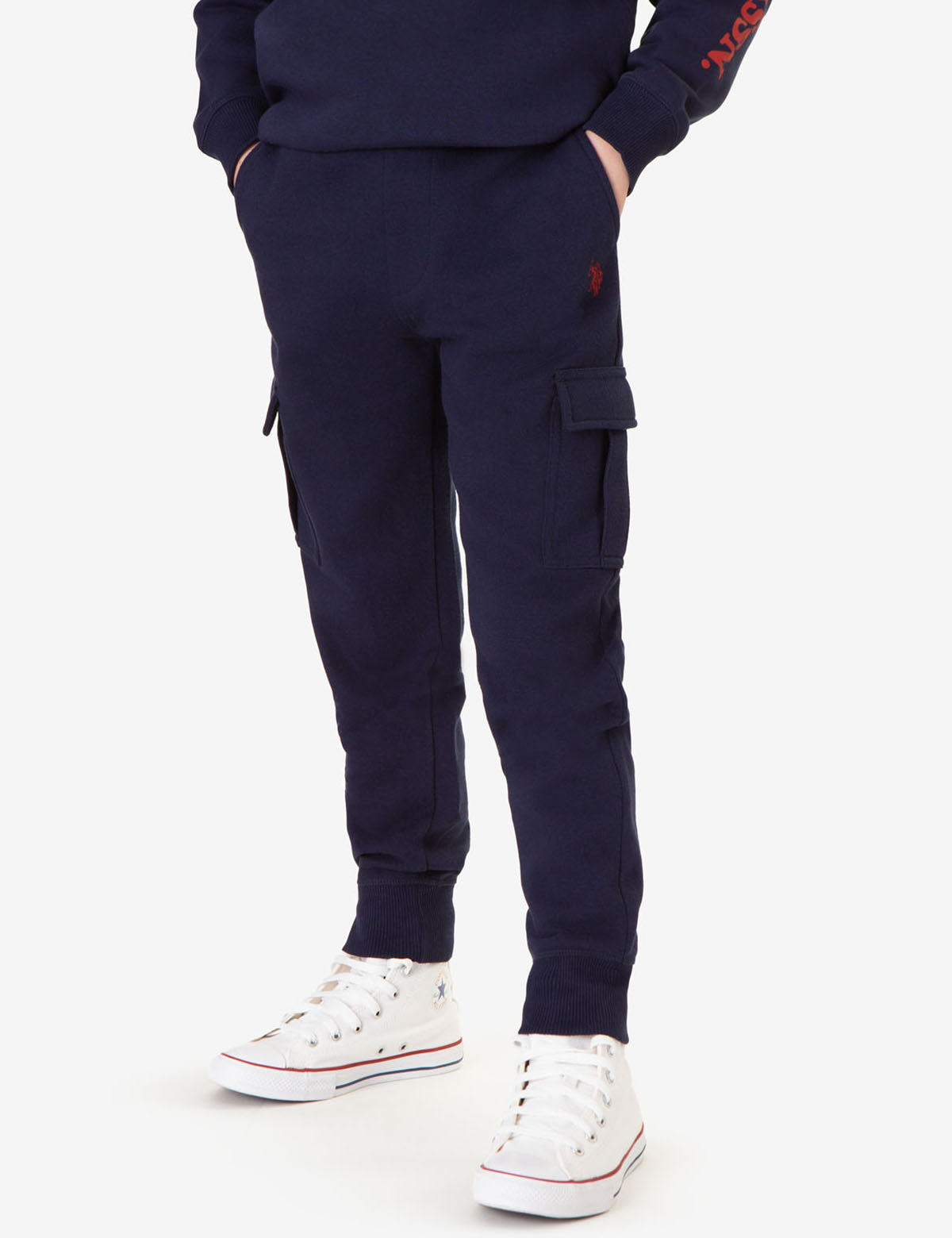 Boys Fleece Cargo Jogger Pants - Comfortable & Stylish