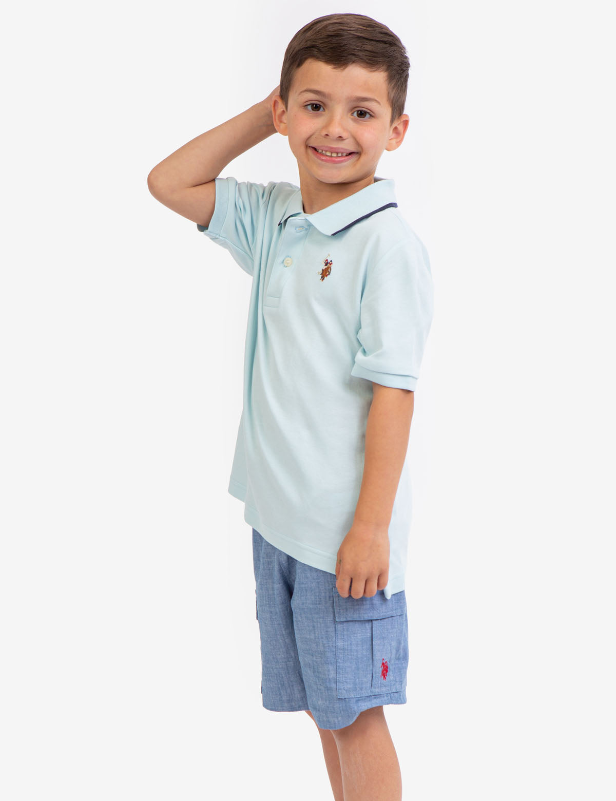 Boys' Cotton Interlock Polo Shirt