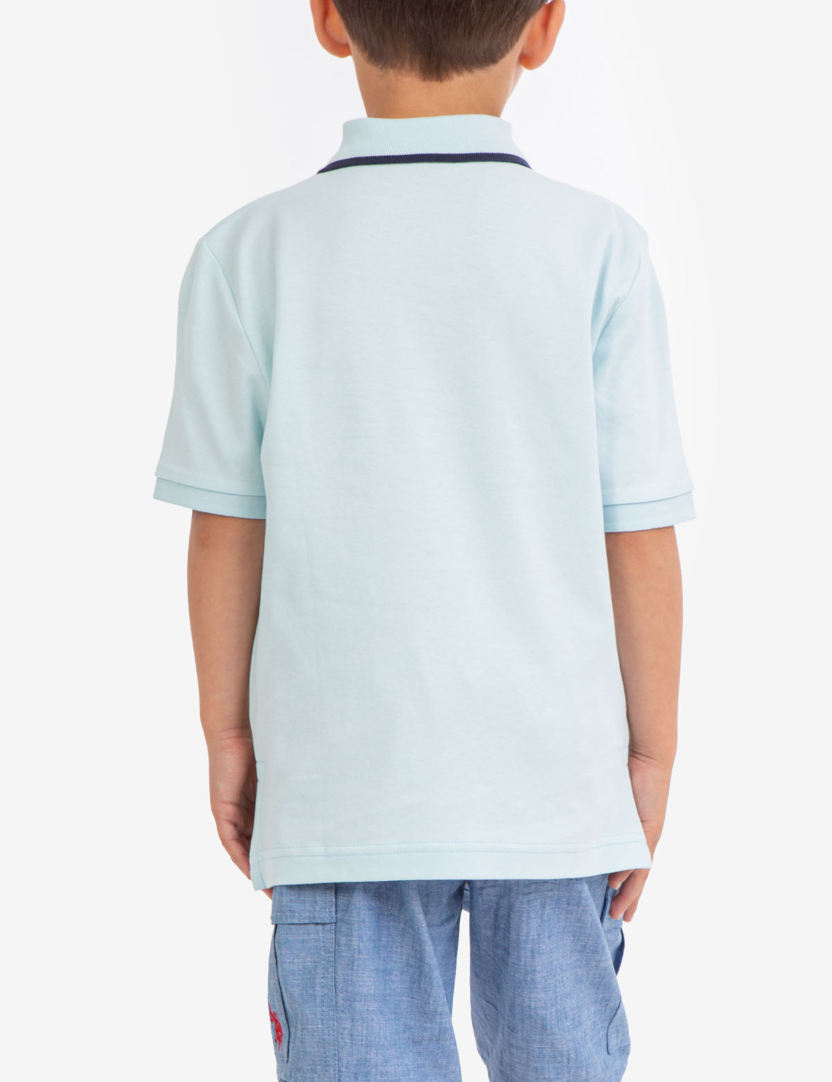 Boys' Cotton Interlock Polo Shirt