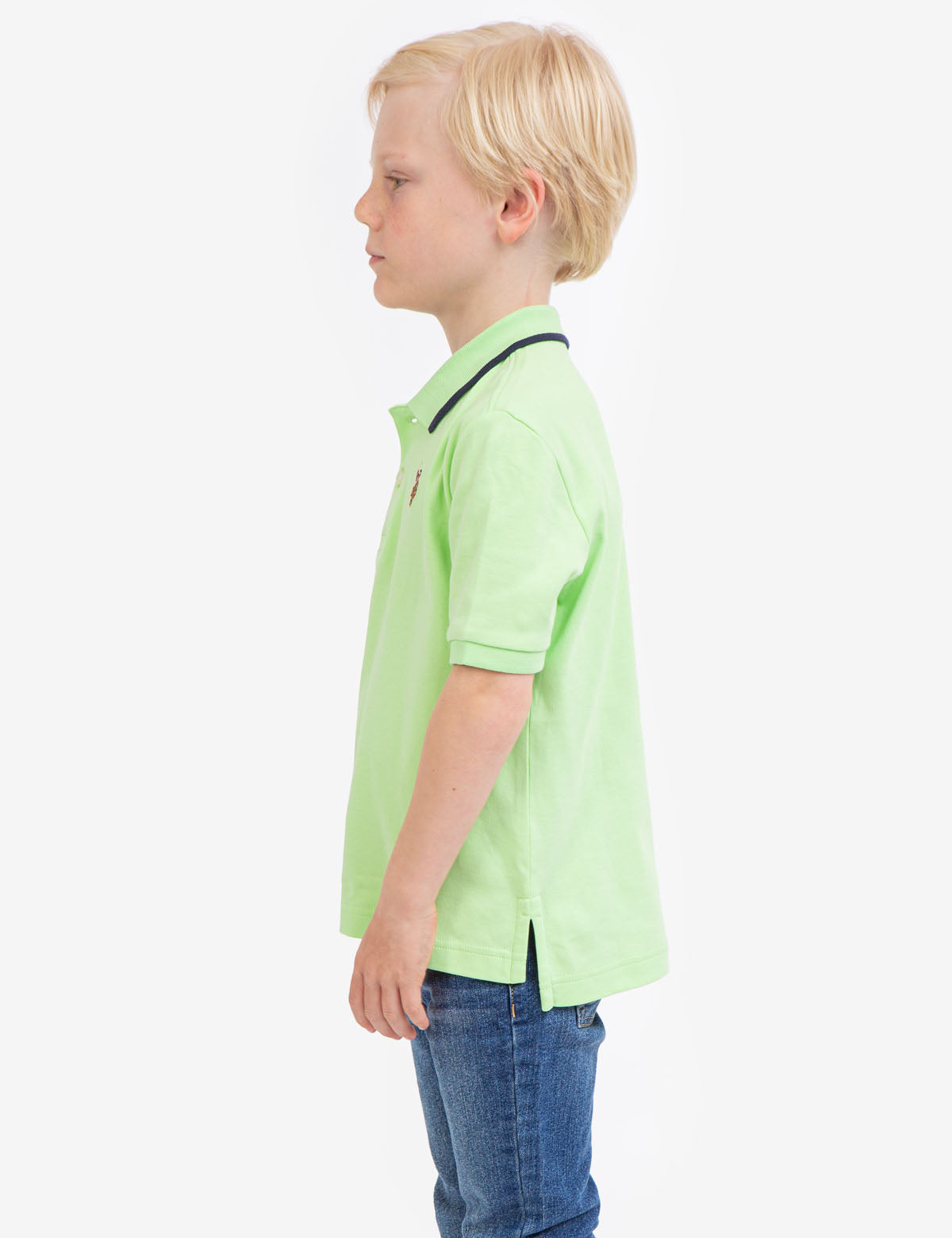 Boys' Cotton Interlock Polo Shirt