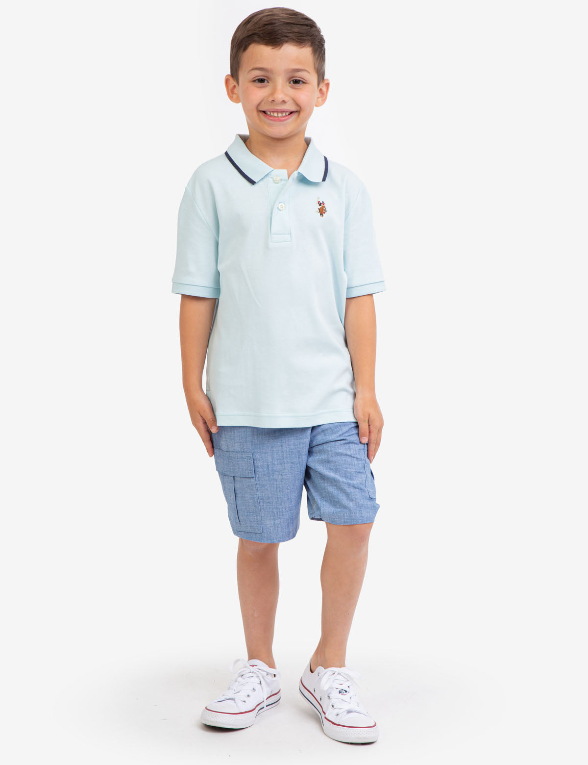 Boys' Cotton Interlock Polo Shirt