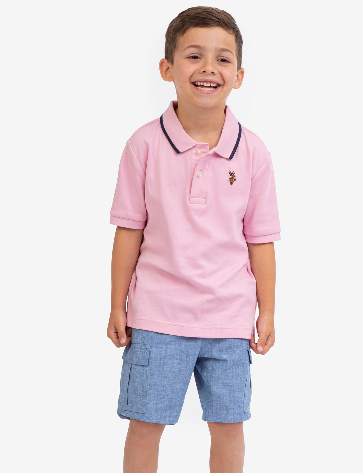 Boys' Cotton Interlock Polo Shirt