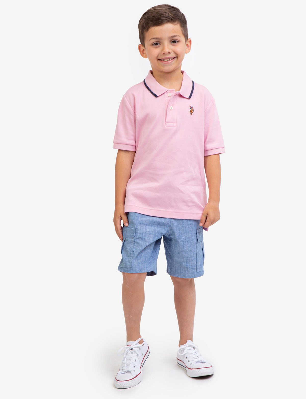 Boys' Cotton Interlock Polo Shirt