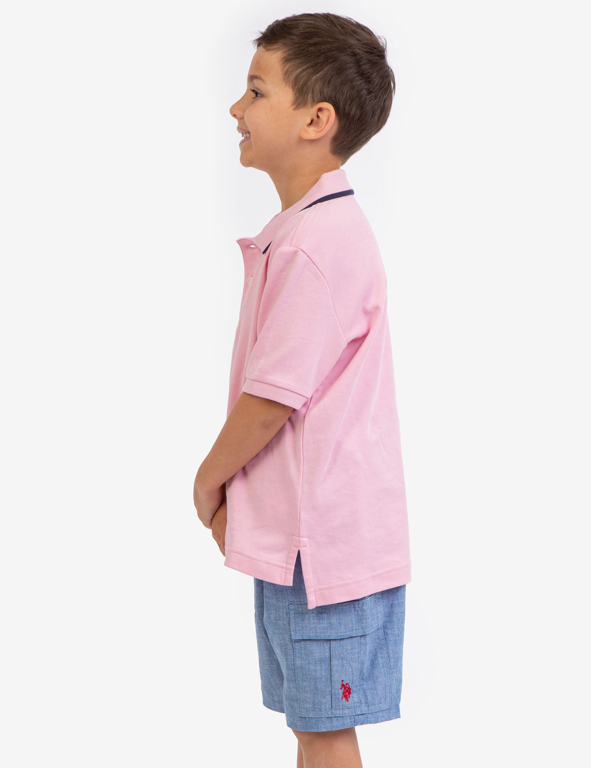 Boys' Cotton Interlock Polo Shirt