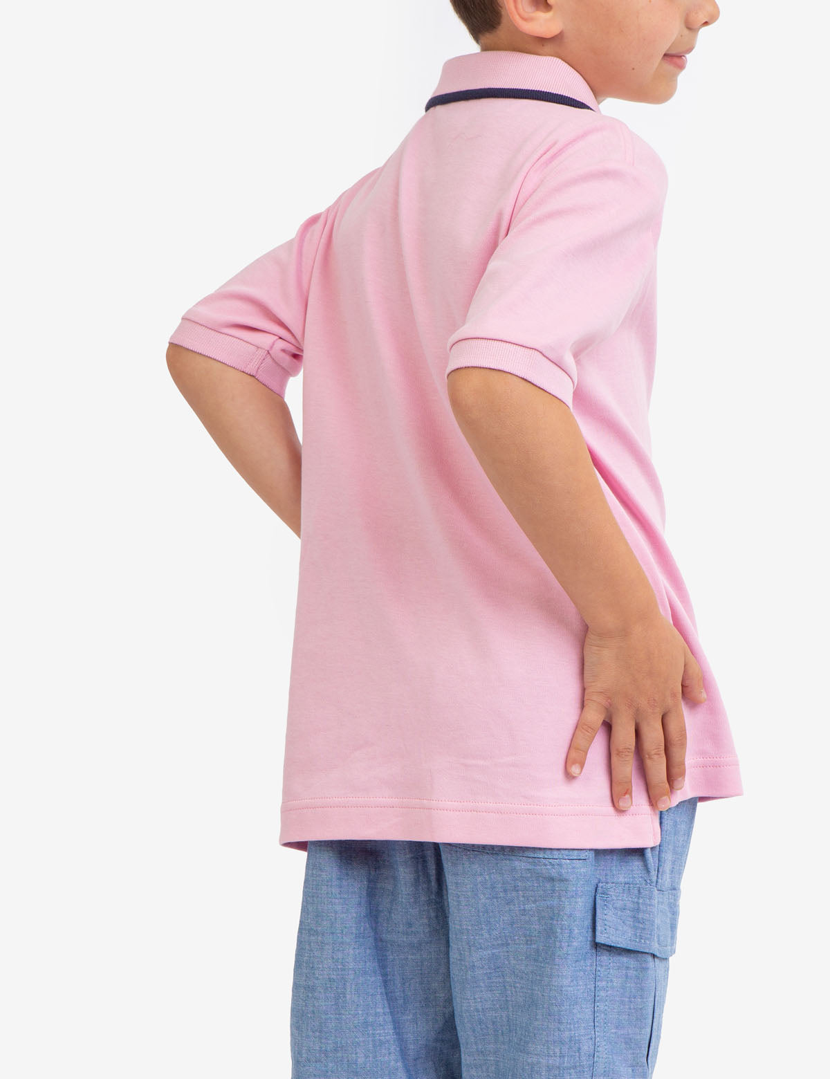 Boys' Cotton Interlock Polo Shirt