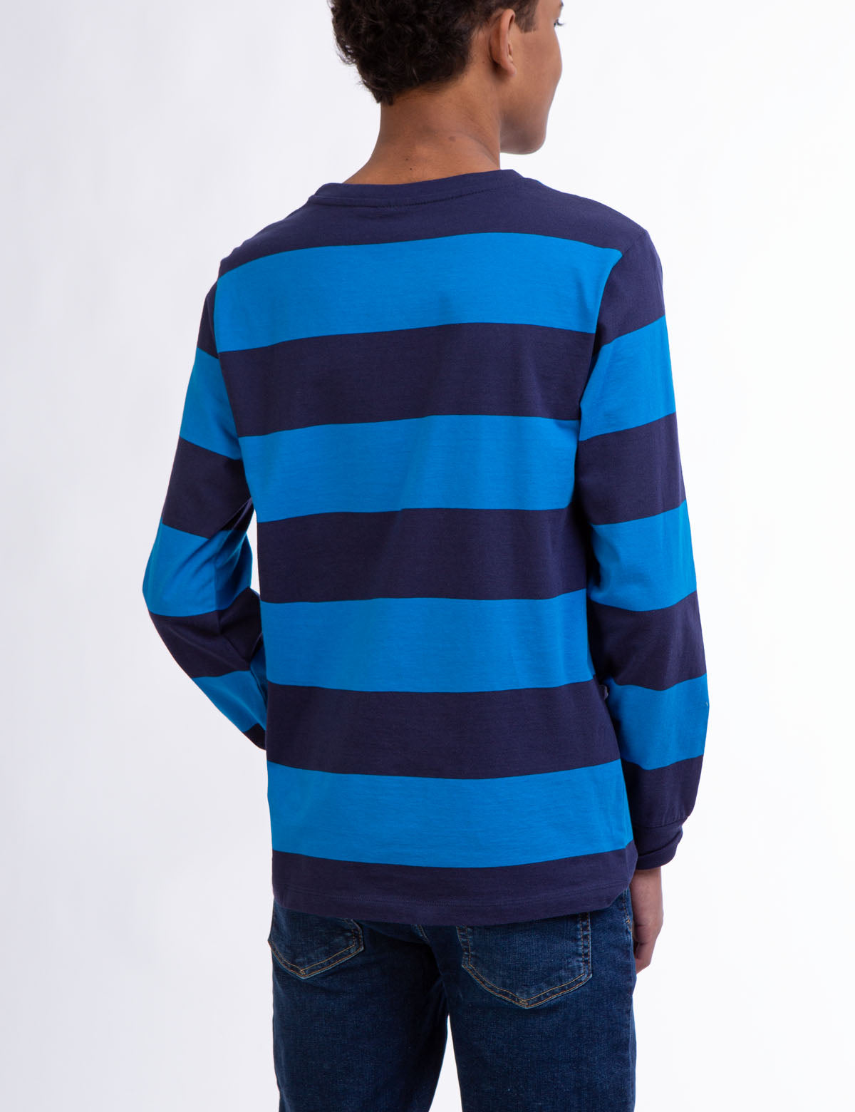 USPA Boys Rugby Striped Long Sleeve Tee