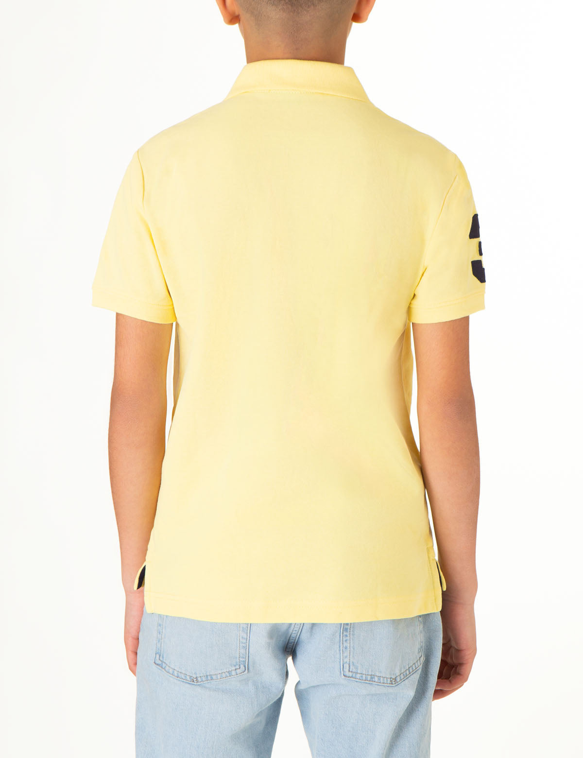 Boys' Colorful Logo Pique Polo Shirt