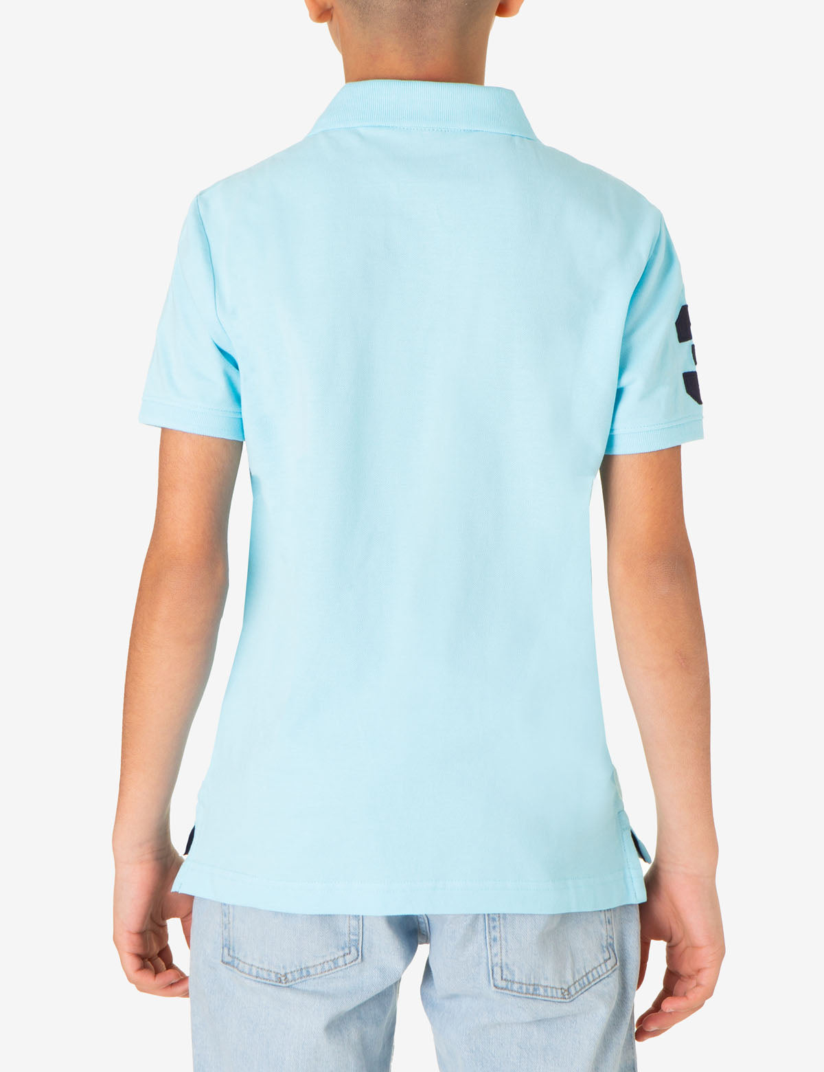 Boys' Colorful Logo Pique Polo Shirt
