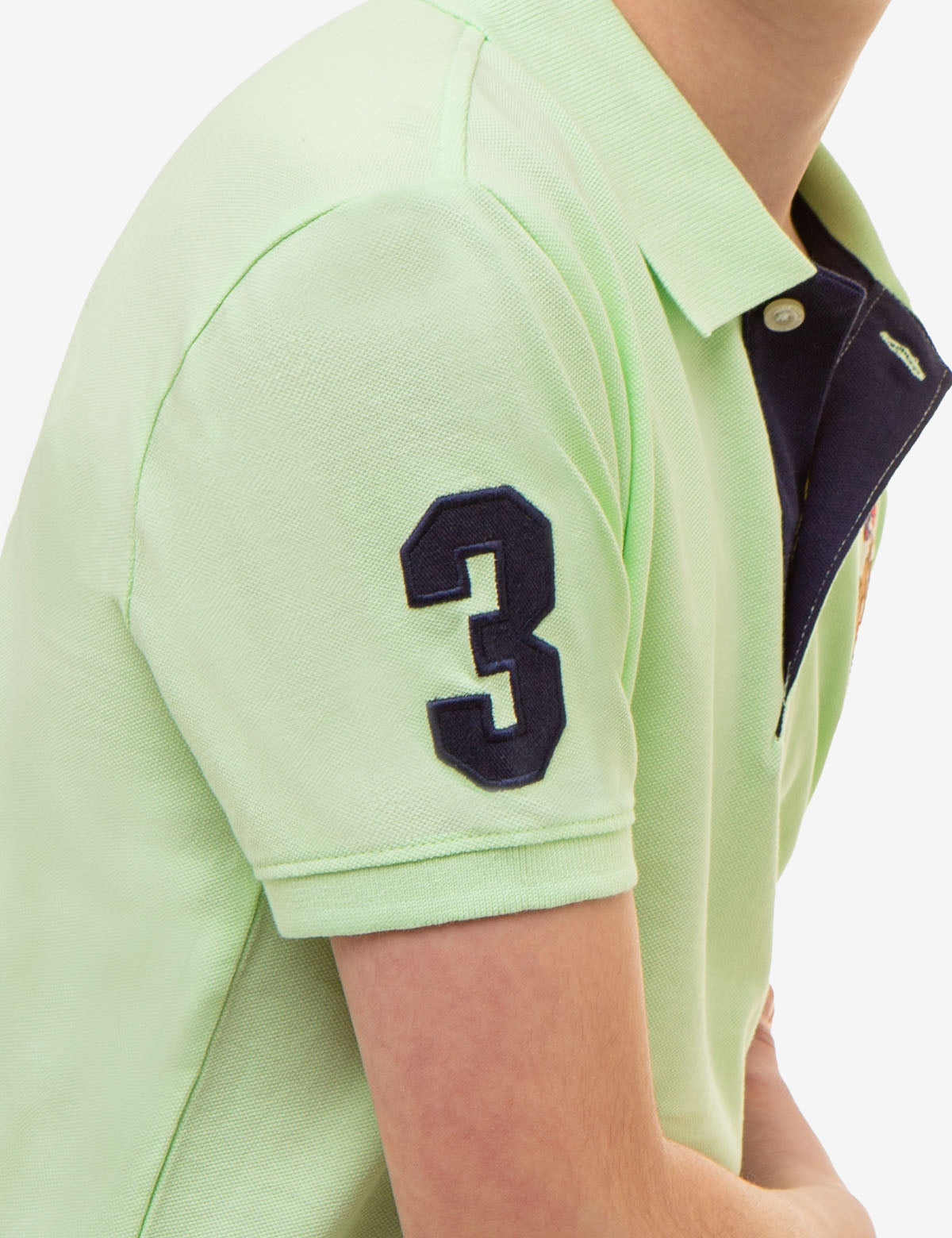 Boys' Colorful Logo Pique Polo Shirt