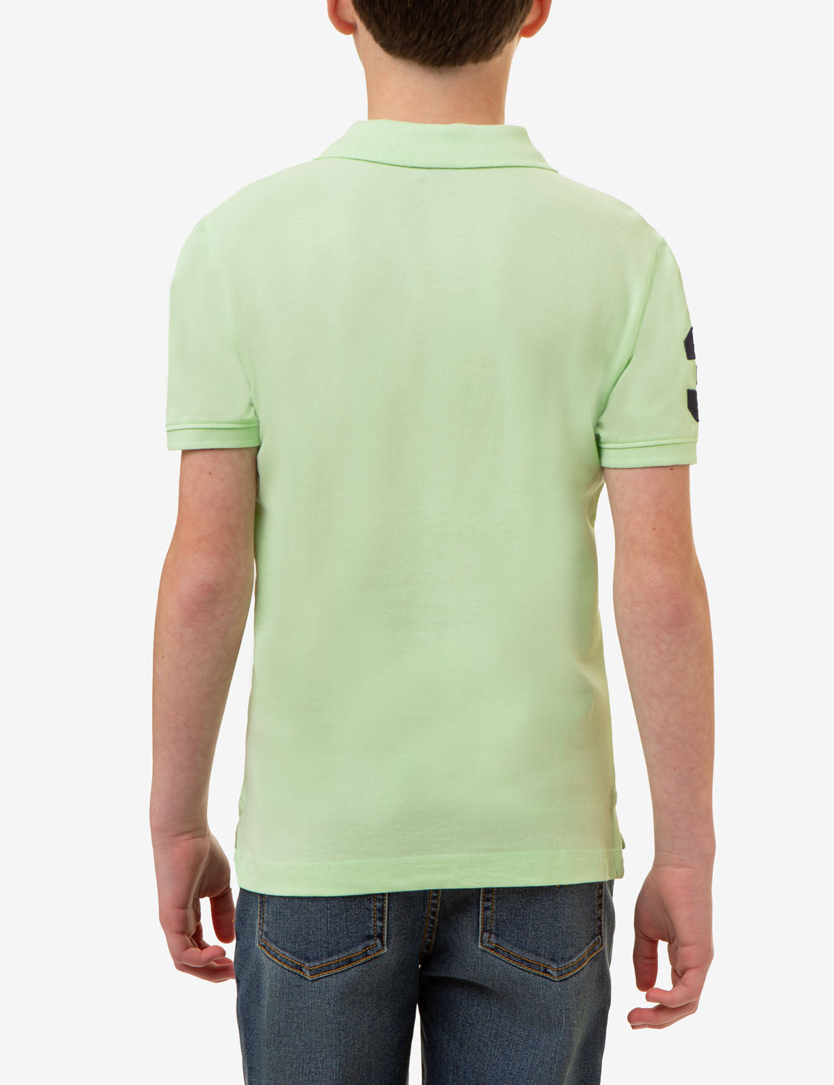 Boys' Colorful Logo Pique Polo Shirt