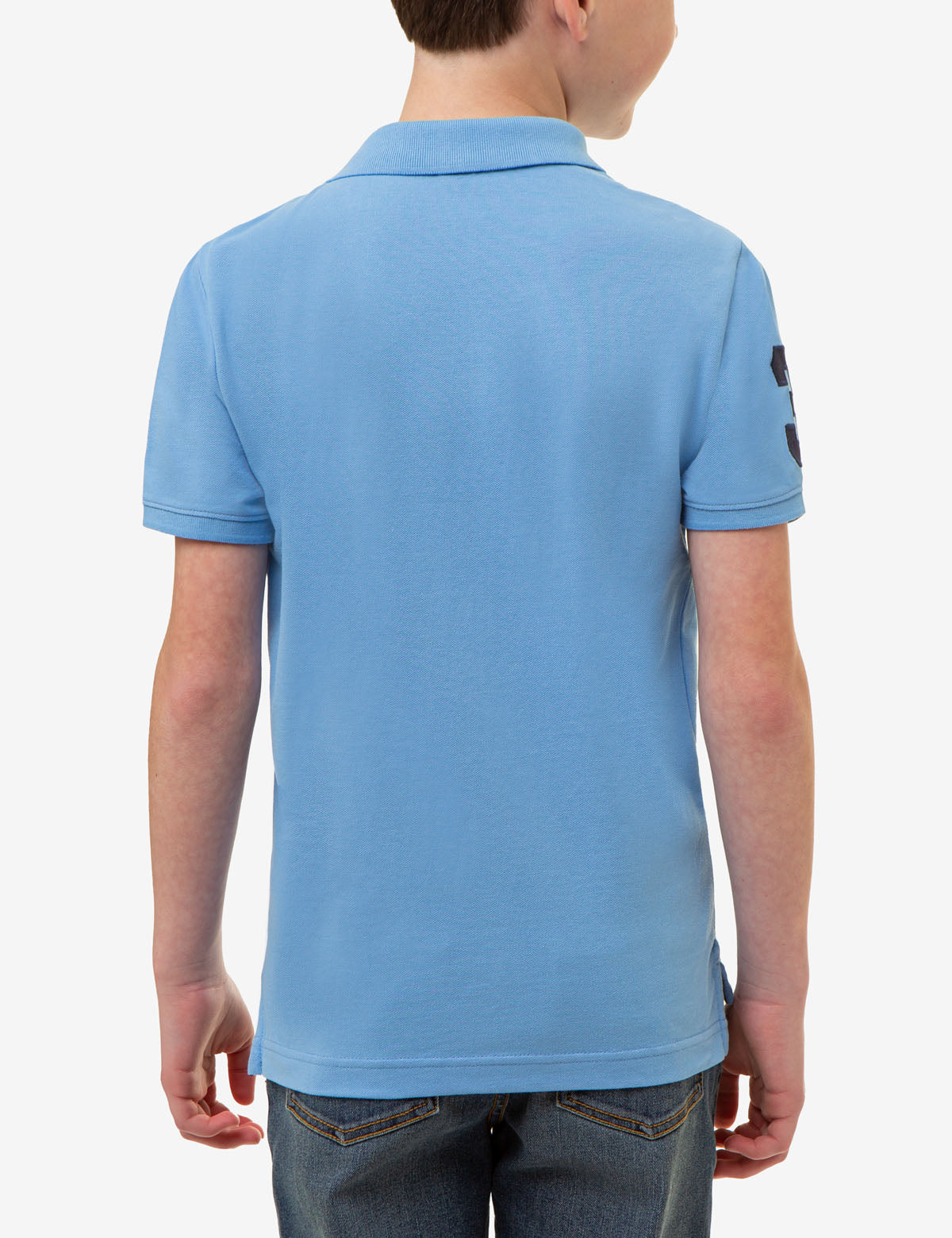 Boys' Colorful Logo Pique Polo Shirt