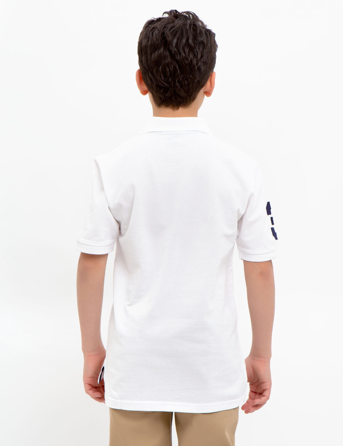 Boys' Colorful Logo Polo Shirt - 100% Cotton Casual Top