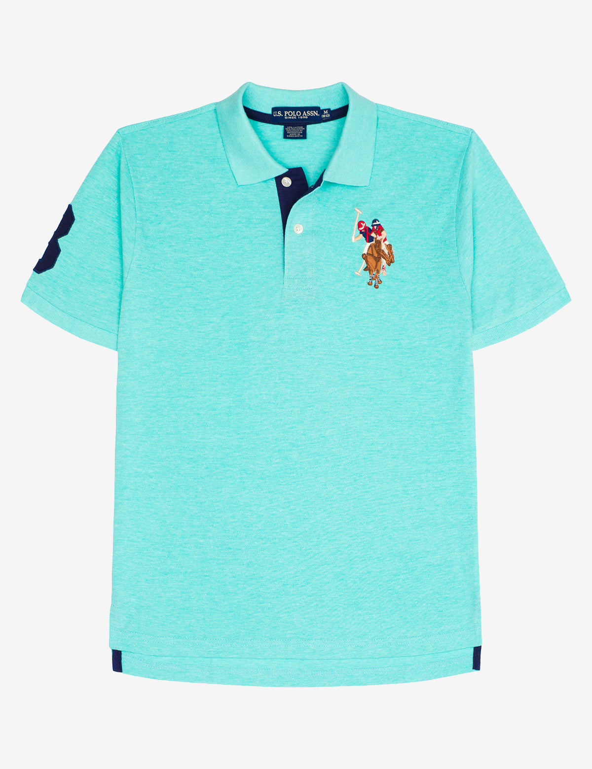 Boys Colorful Big Logo Polo Shirt