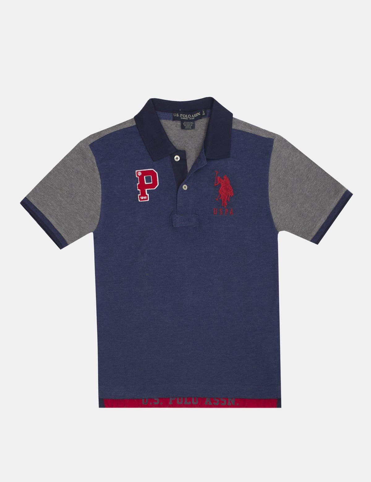 U.S. Polo Assn. Boys Cotton Pique Polo Shirt with Logo Patch