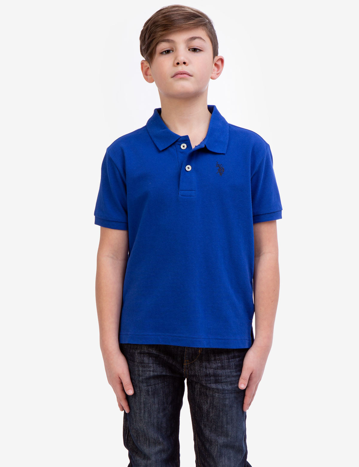 Boys' Pique Polo Shirt - Breathable Cotton Tee