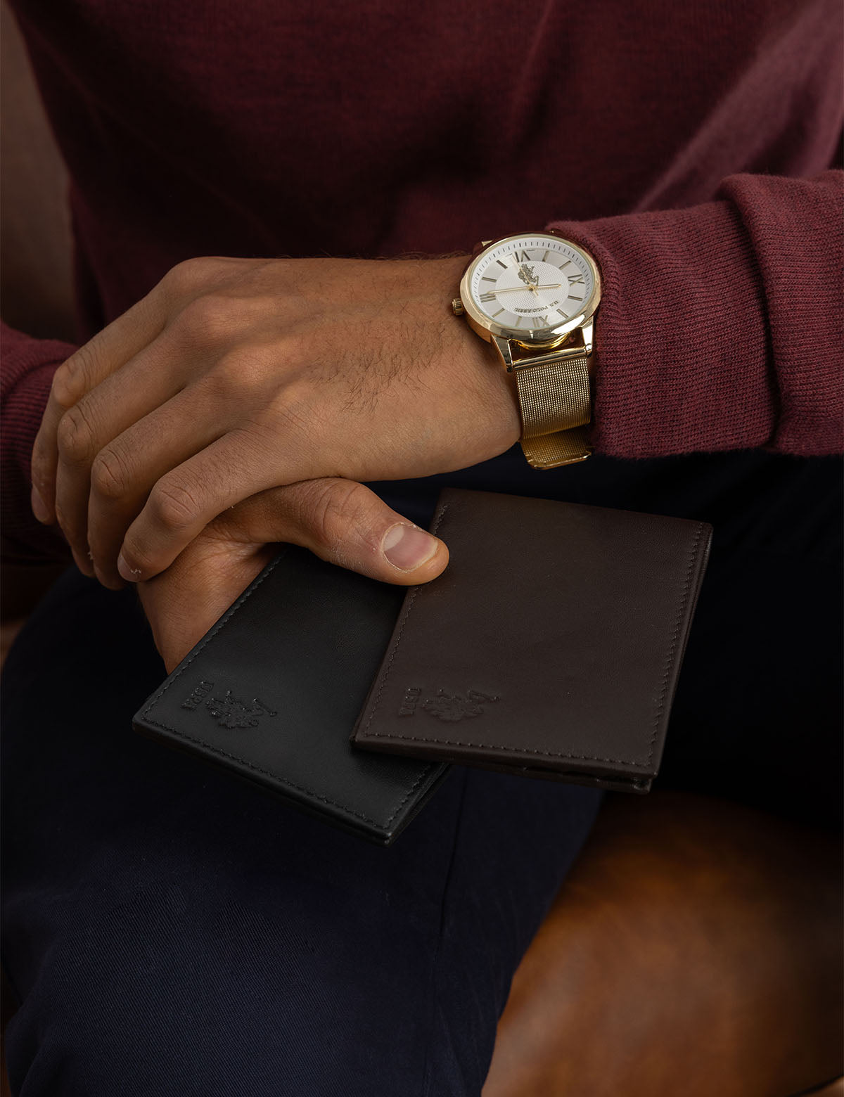 Men's Genuine Leather Bifold Wallet
