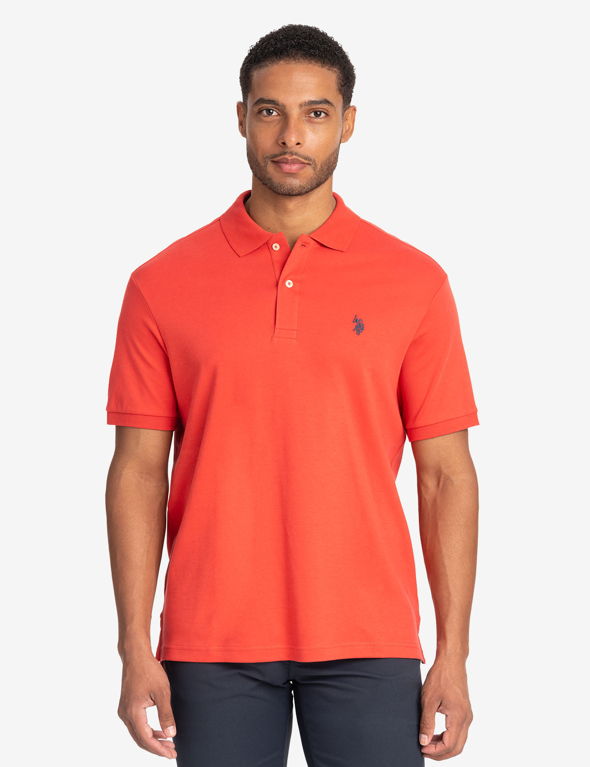 Men's Solid Interlock Polo Shirt - Classic Fit Casual Wear