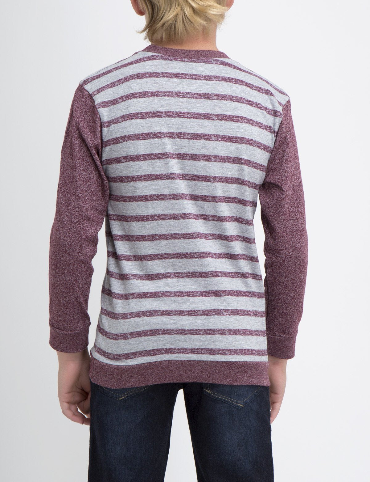 Boys Cotton Crew Neck T-Shirt with Pocket Logo