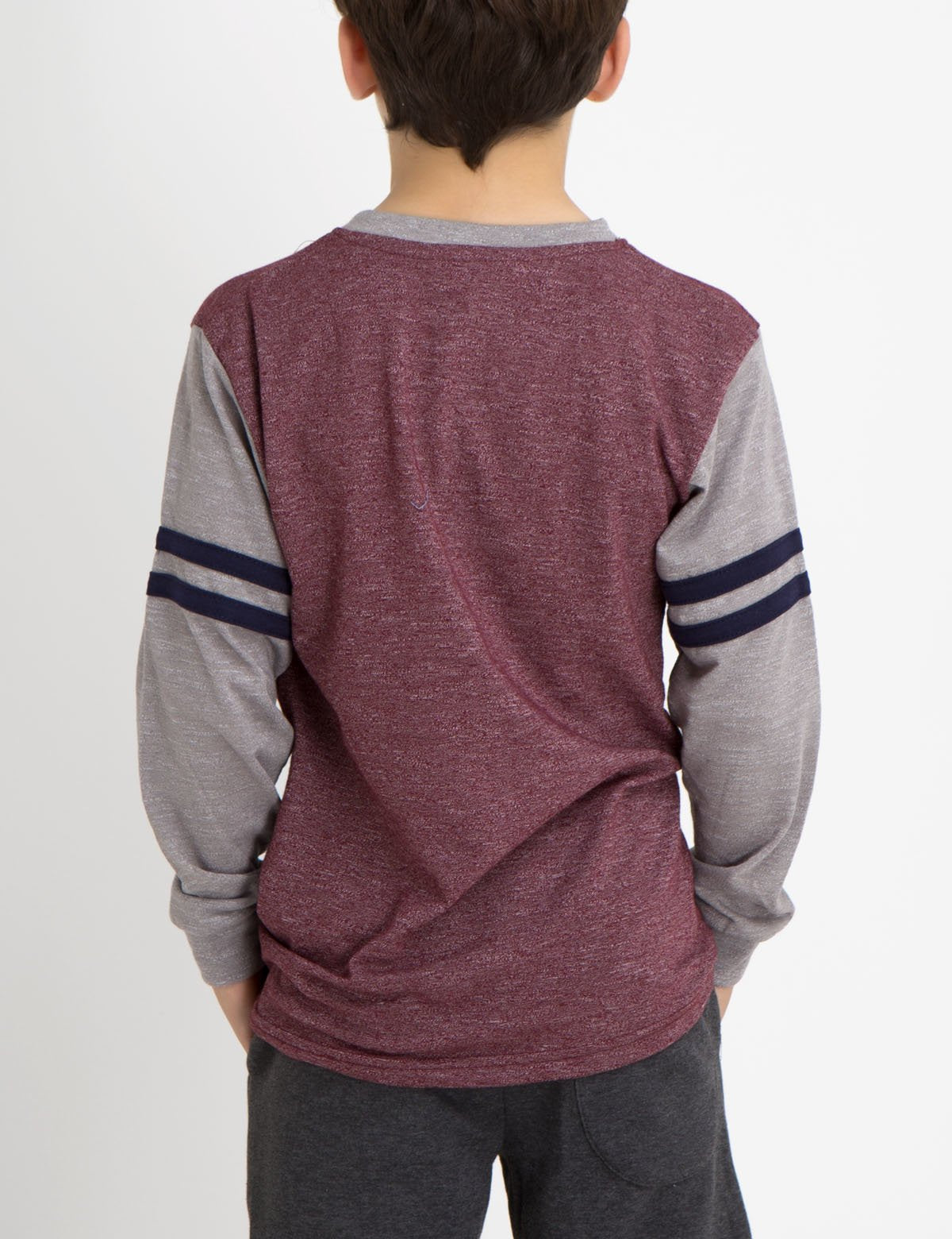 USPA Boys Slub Henley Shirt with Pocket & Embroidered Logo