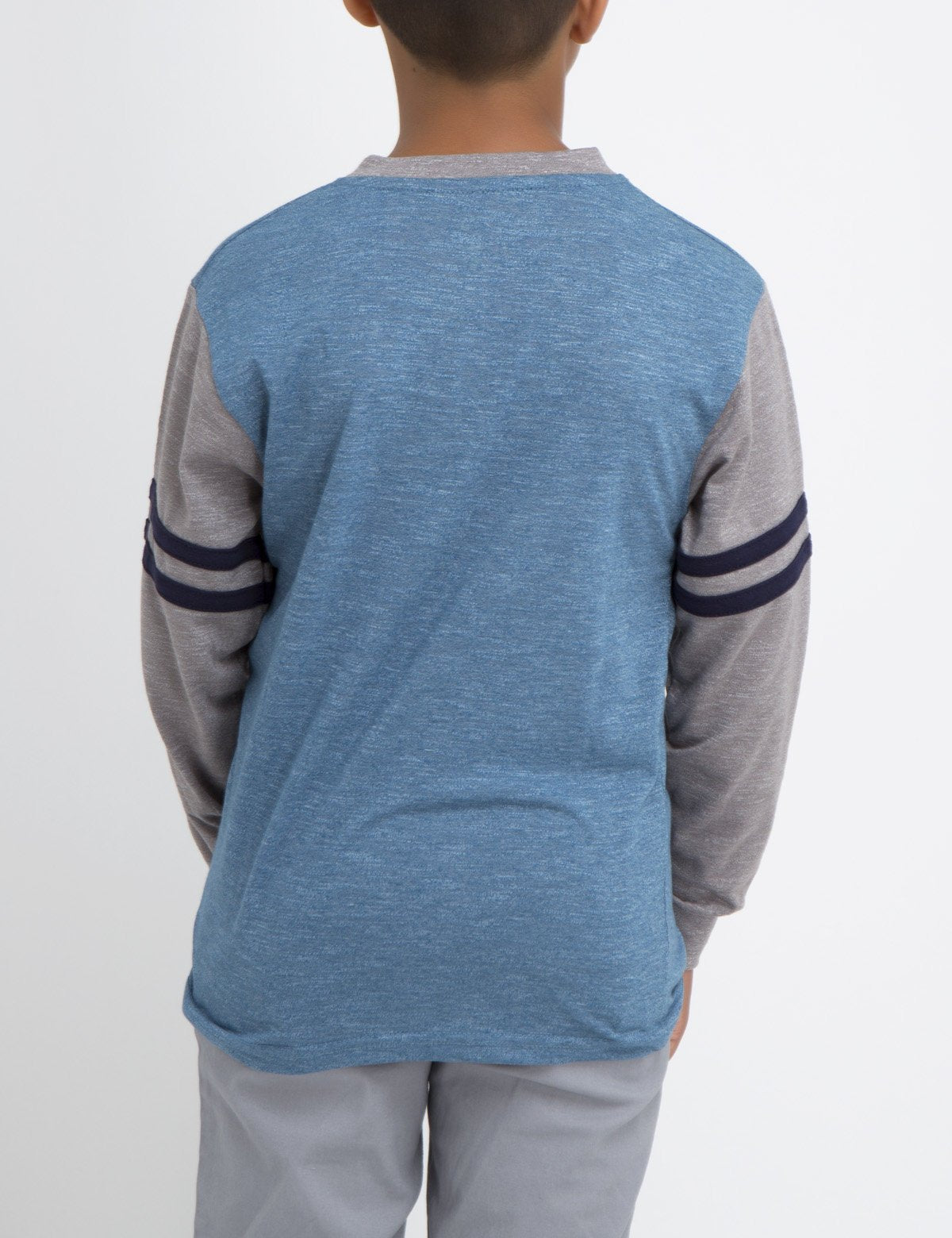 USPA Boys Slub Henley Shirt with Pocket & Embroidered Logo