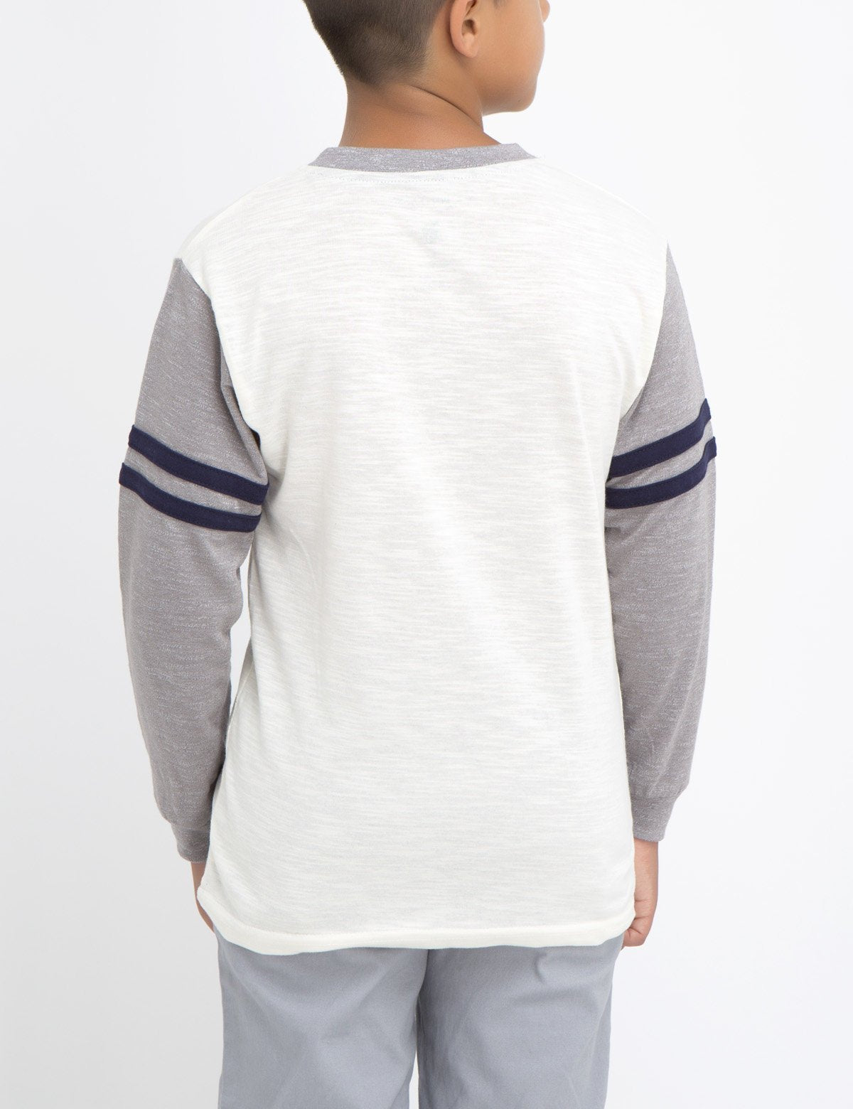USPA Boys Slub Henley Shirt with Pocket & Embroidered Logo