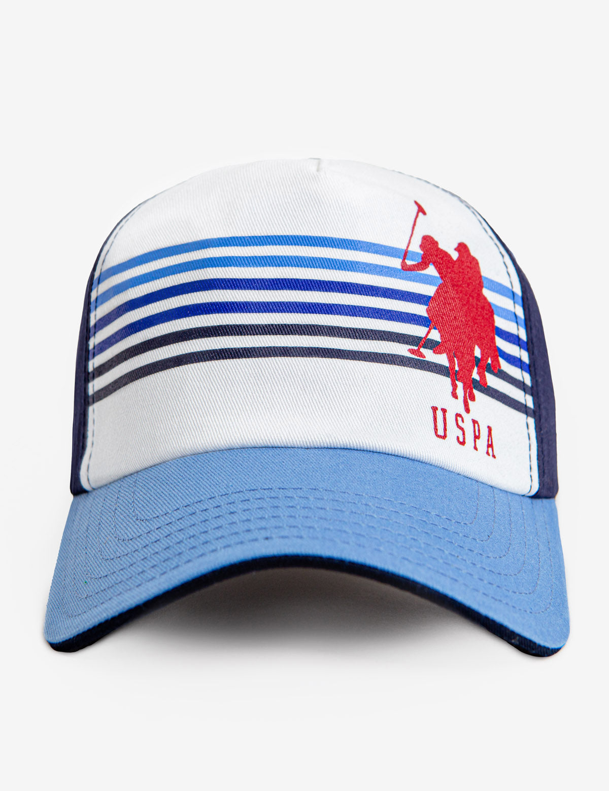 Boys Striped Surf Baseball Cap with Logo