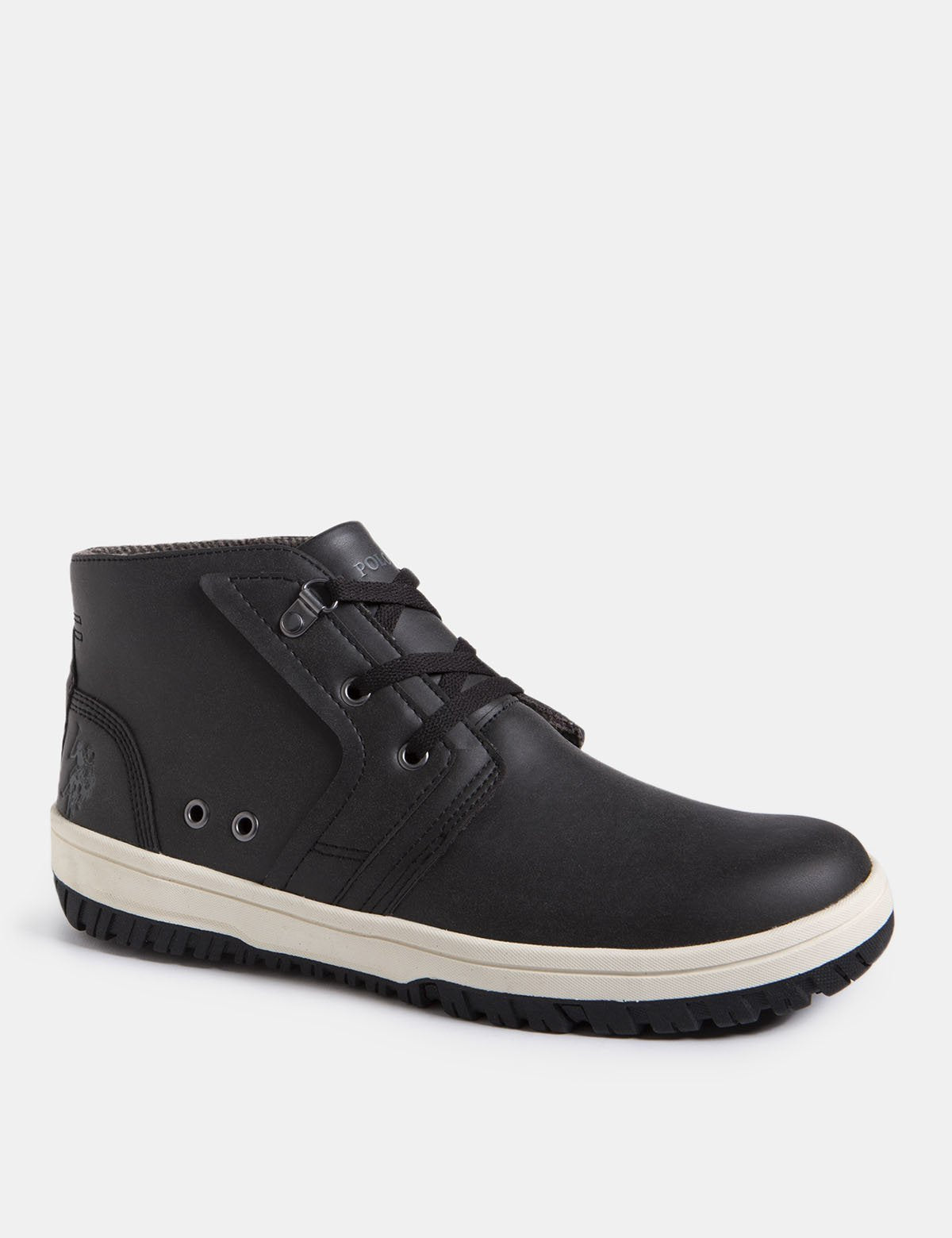 Bruno Vegan Leather Lace-Up Boots with Cushioned Insole