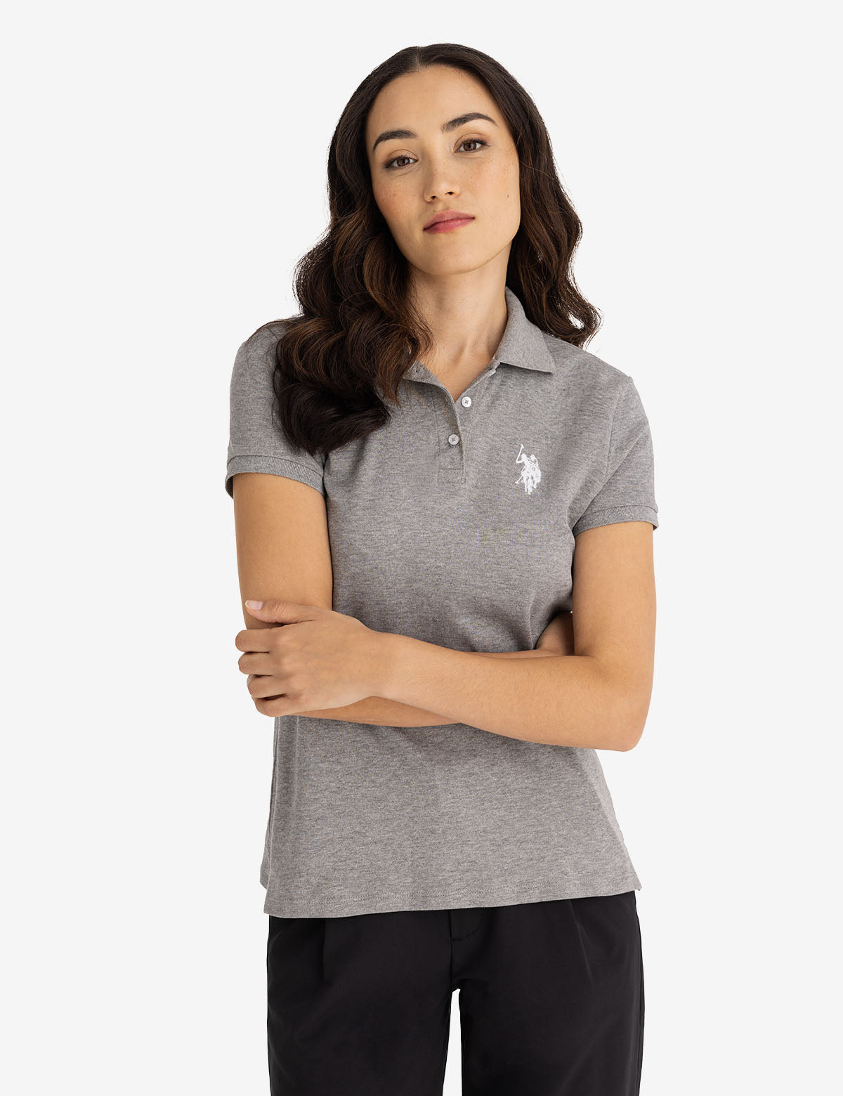 Flocked Interlock Polo Shirt - Comfortable & Stylish Men's Top