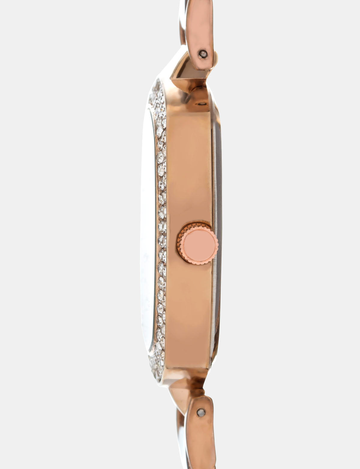 Diamond Dial Gold-Tone Chain Watch for Women