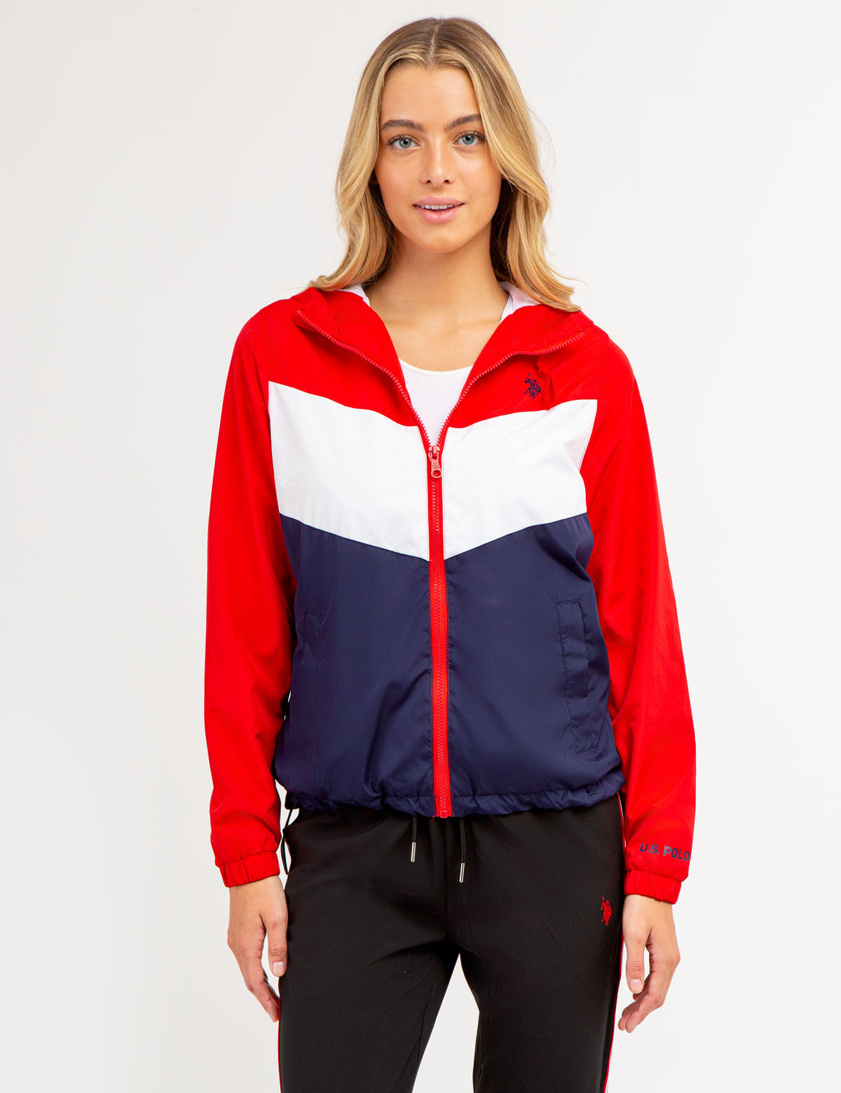 Chevron Hooded Zip-Up Jacket for Men & Women