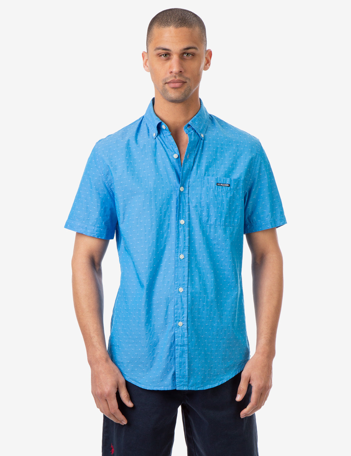 U.S. Polo Assn Classic Fit Dobby Short Sleeve Shirt