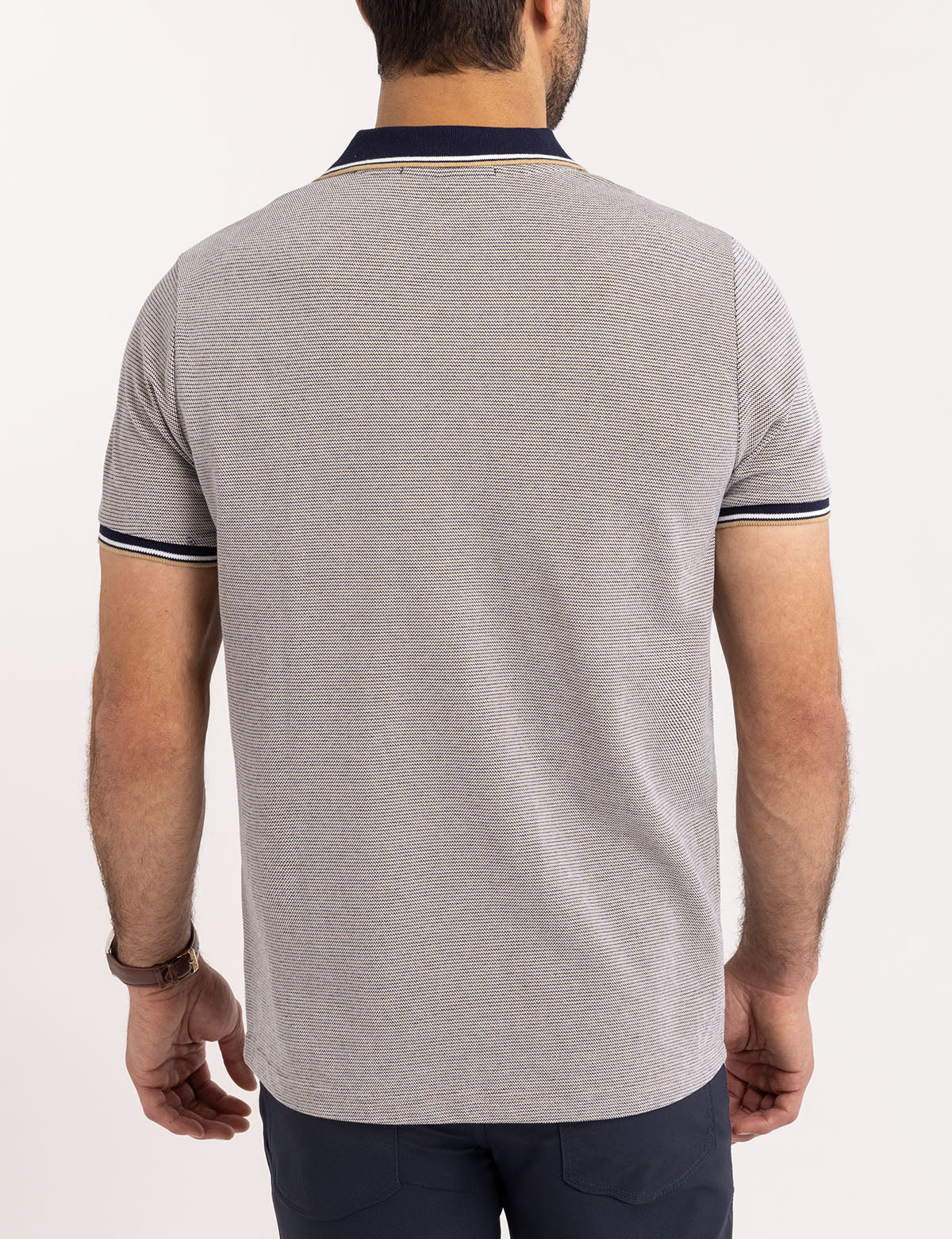 Men's Birdseye Jacquard Pique Polo Shirt - Breathable & Stylish