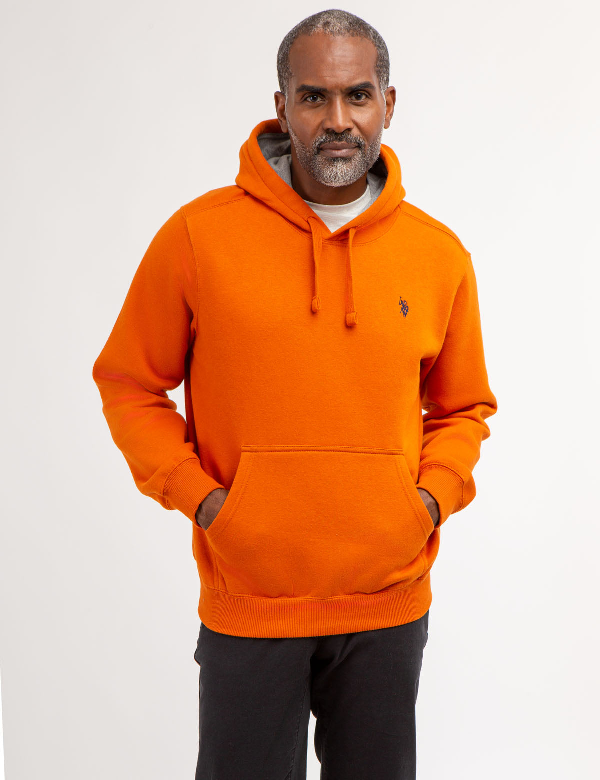 Classic Cotton Pullover Hoodie with Kangaroo Pocket & Drawstring Hood