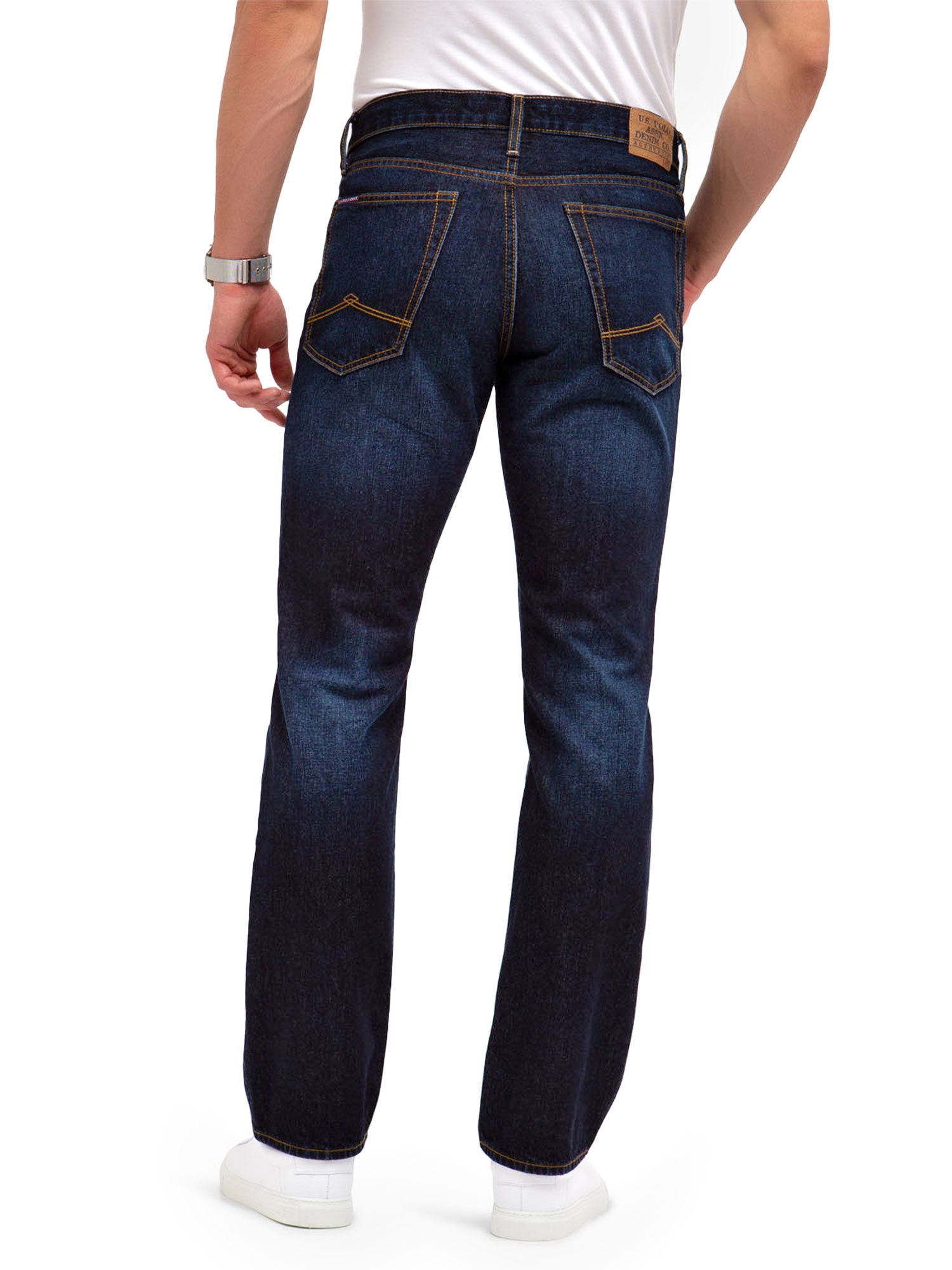 Men's Classic Light Wash Straight Fit Jeans - 100% Cotton