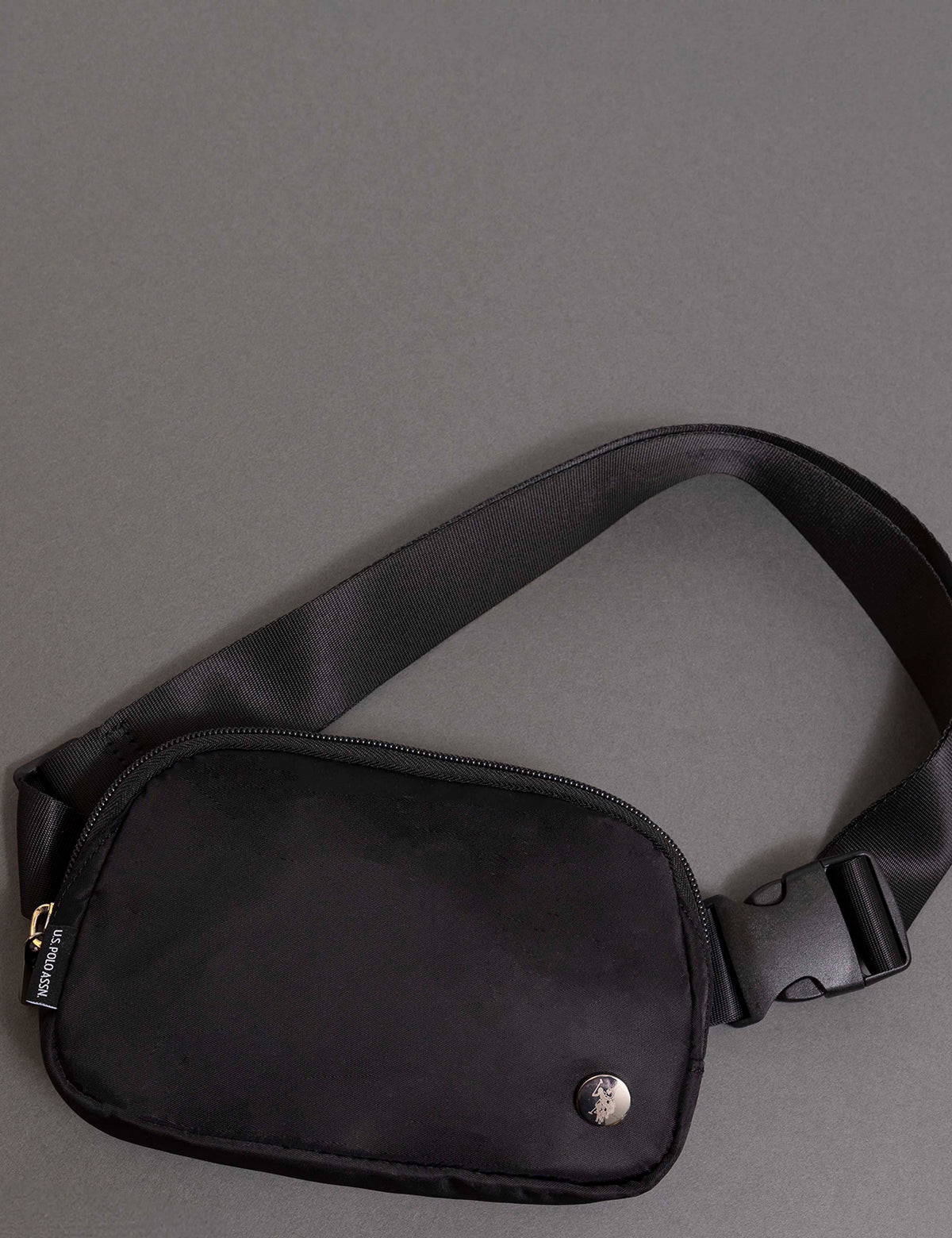 USPA Classic Water-Repellent Belt Bag with Zippered Pockets