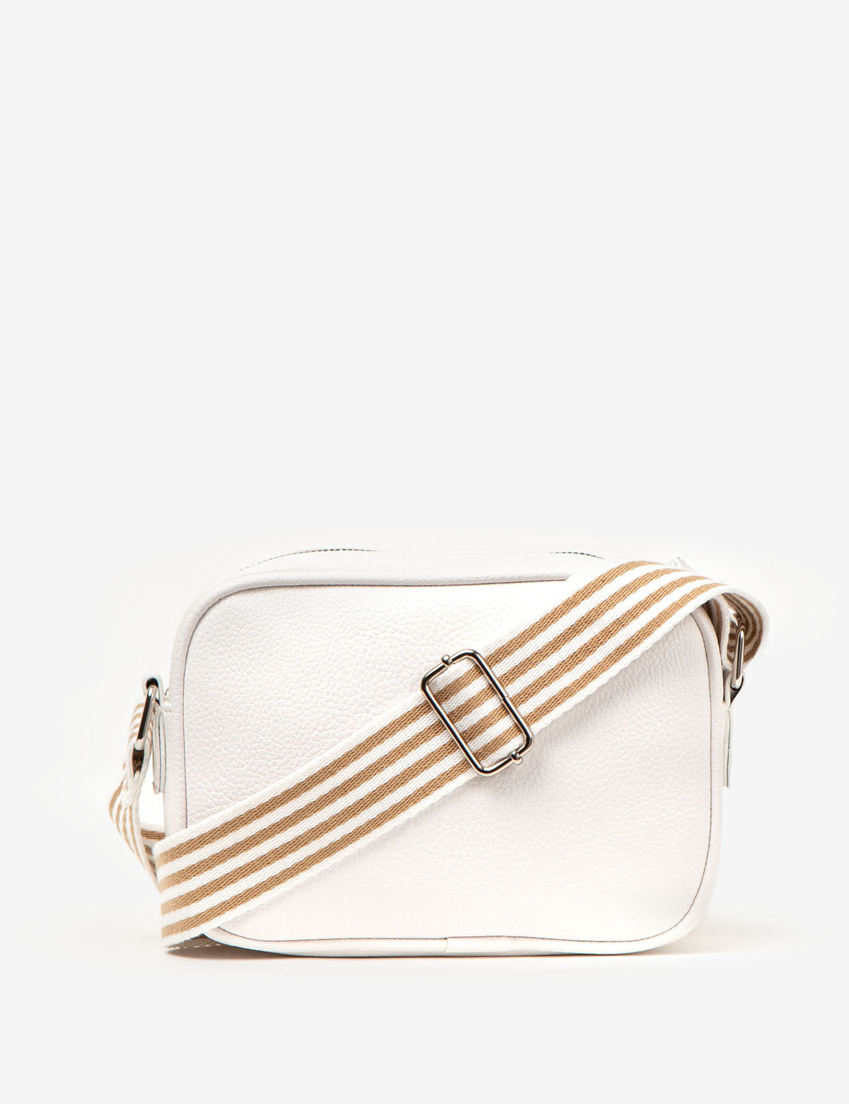 U.S. Polo Assn. Classic Zip Crossbody Bag - Saffiano PU, 8x6in