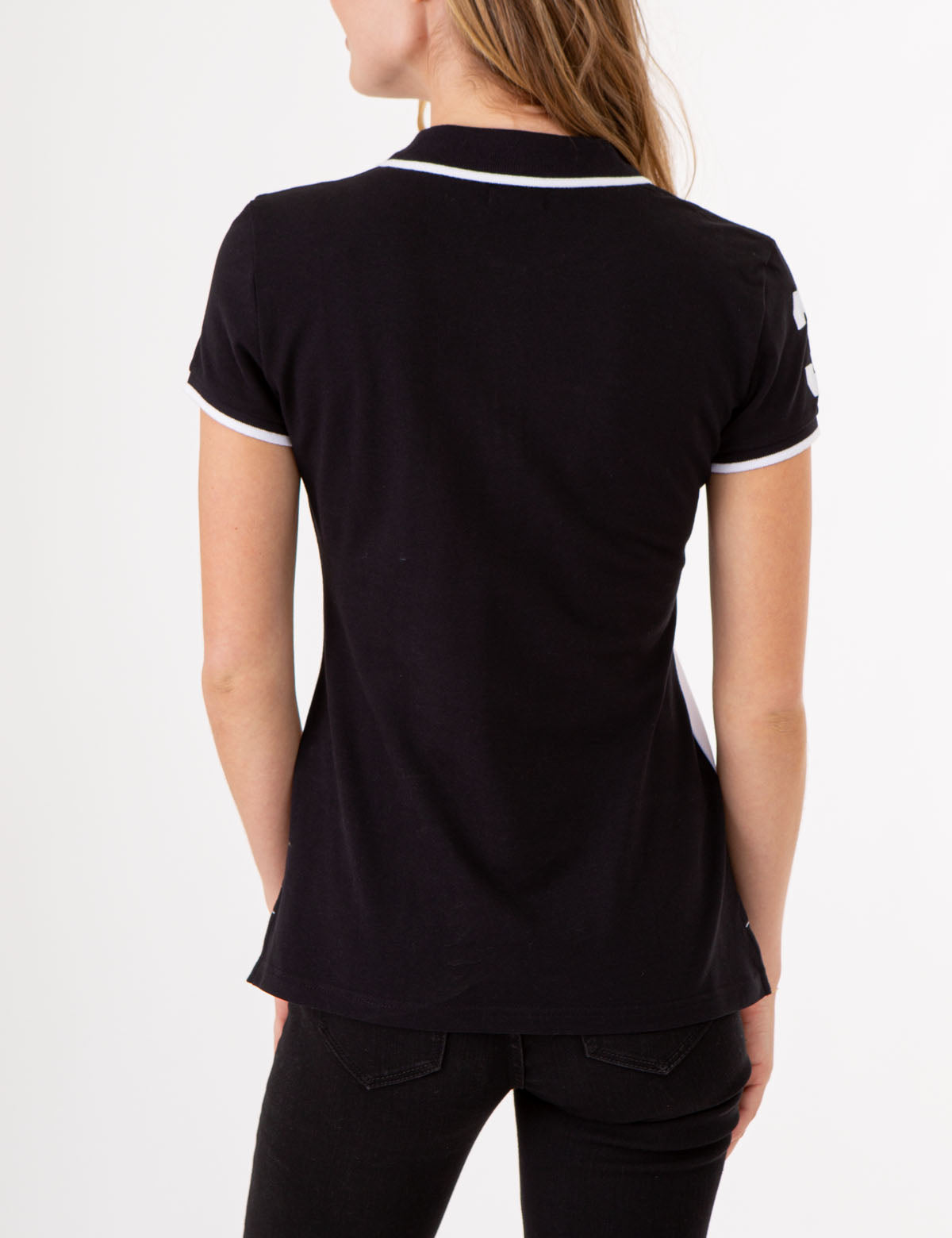 Men's Colorblock Polo Shirt with Crest Logo