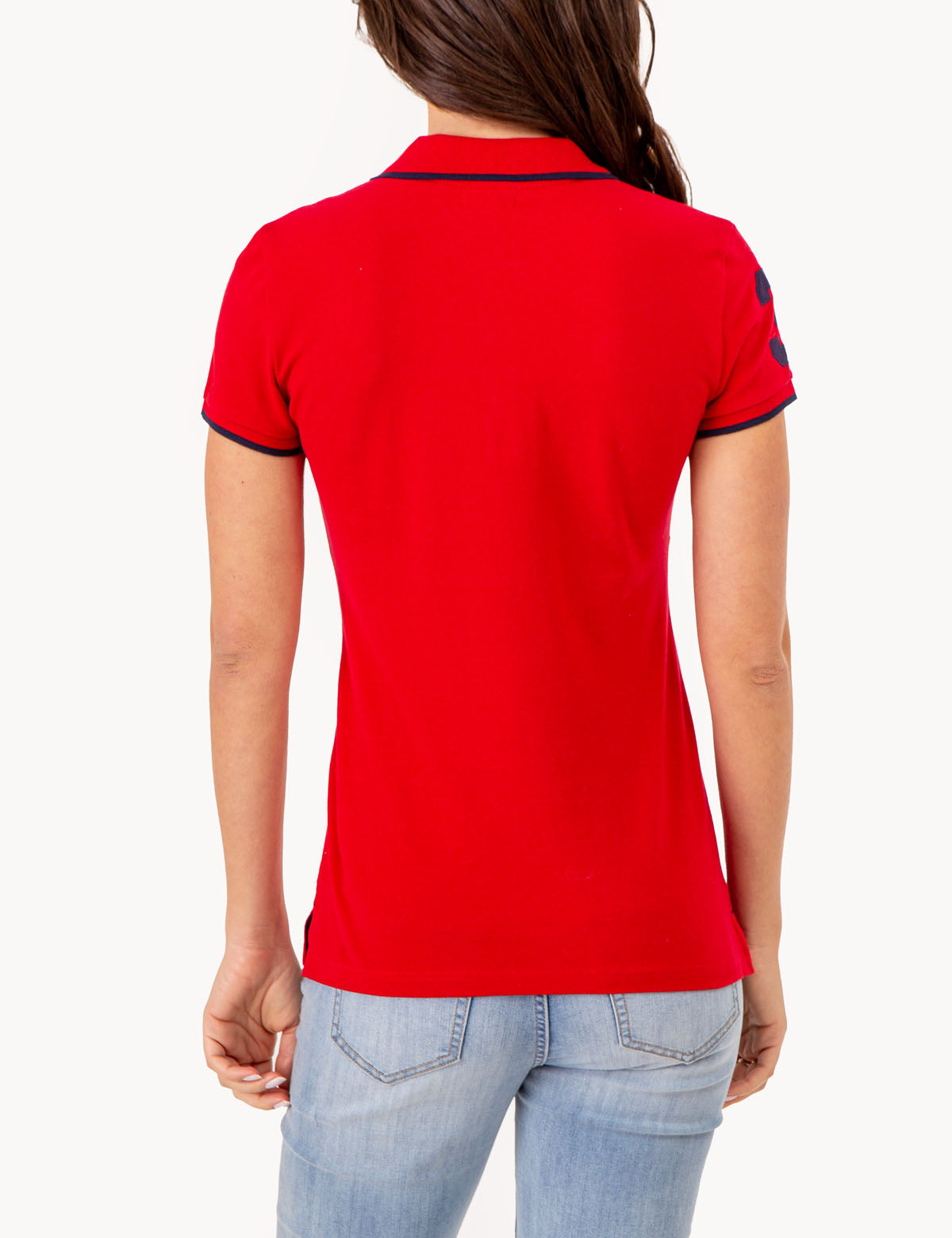 Men's Colorblock Polo Shirt with Crest Logo