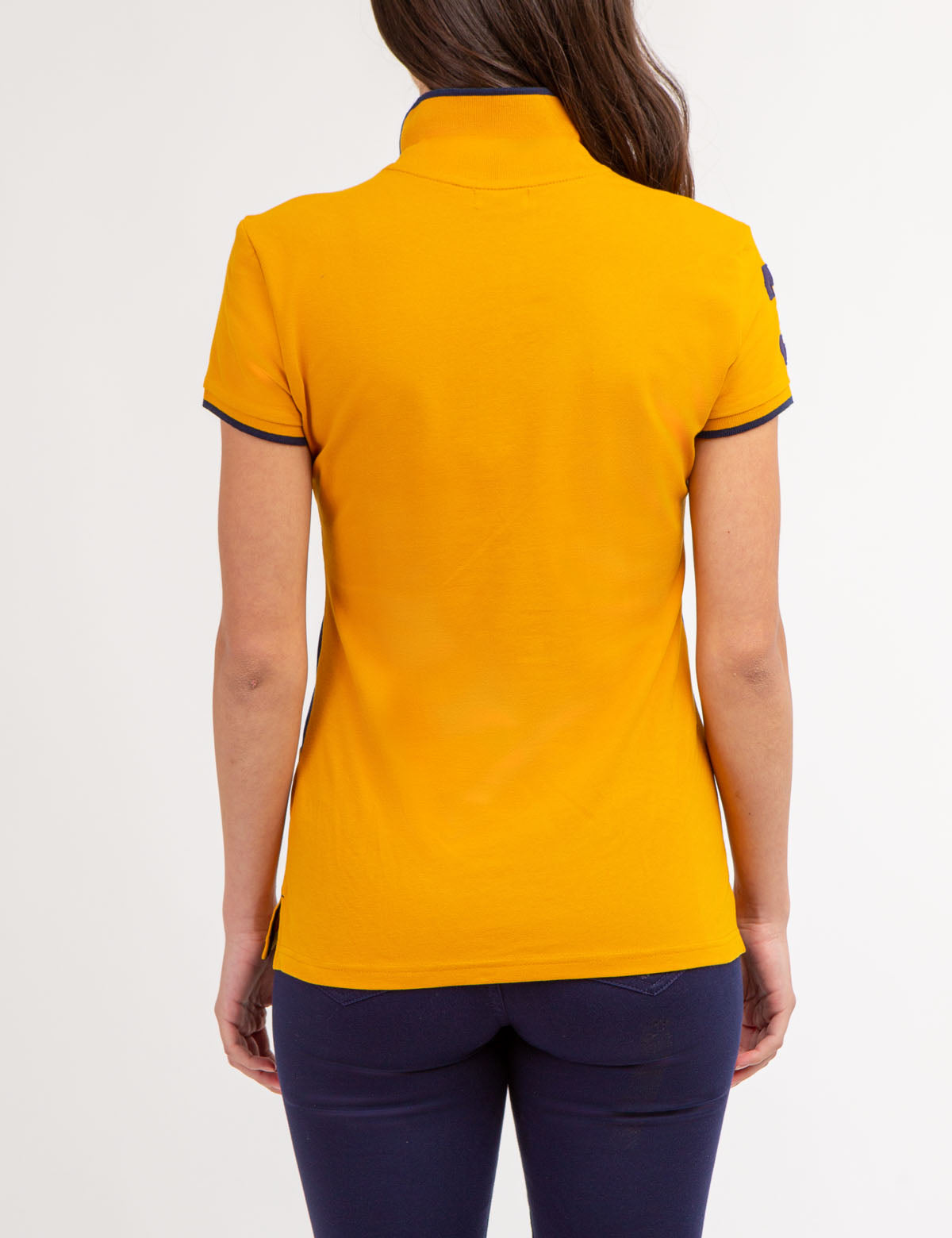 Men's Colorblock Polo Shirt with Crest Logo