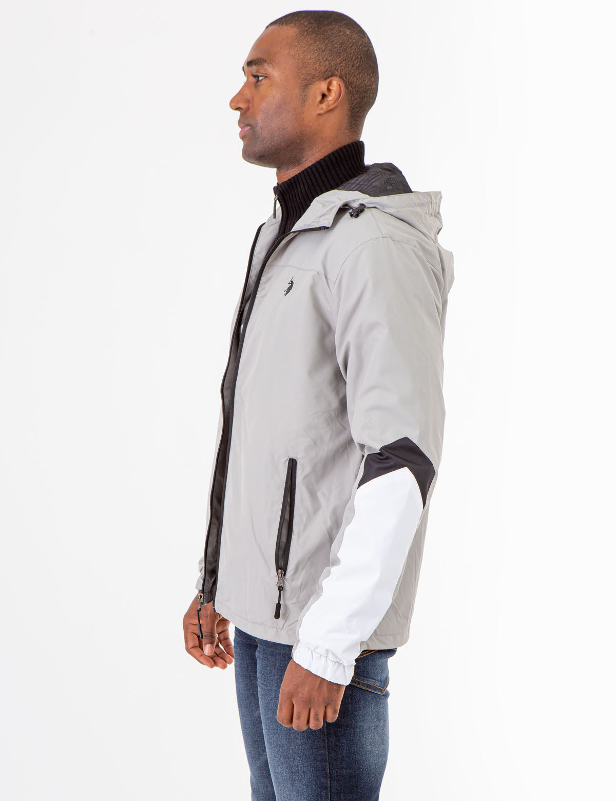 Colorblock Hooded Jacket - Stylish Zip-Up Outerwear for Men & Women