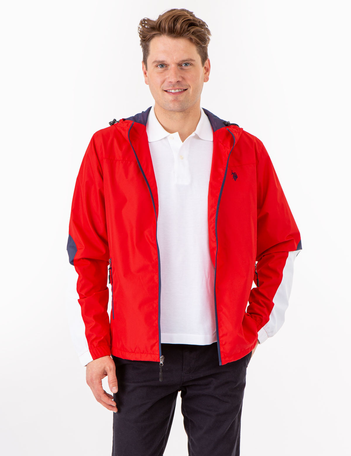 Colorblock Hooded Jacket - Stylish Zip-Up Outerwear for Men & Women