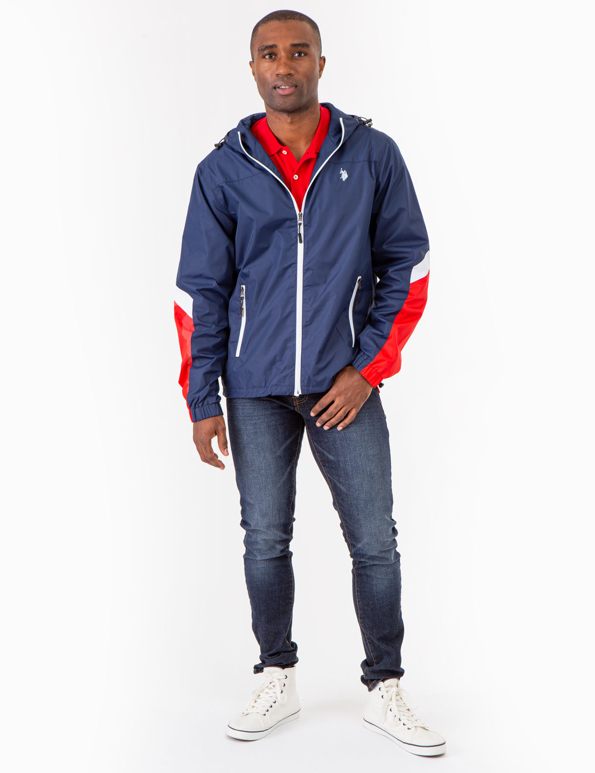 Colorblock Hooded Jacket - Stylish Zip-Up Outerwear for Men & Women