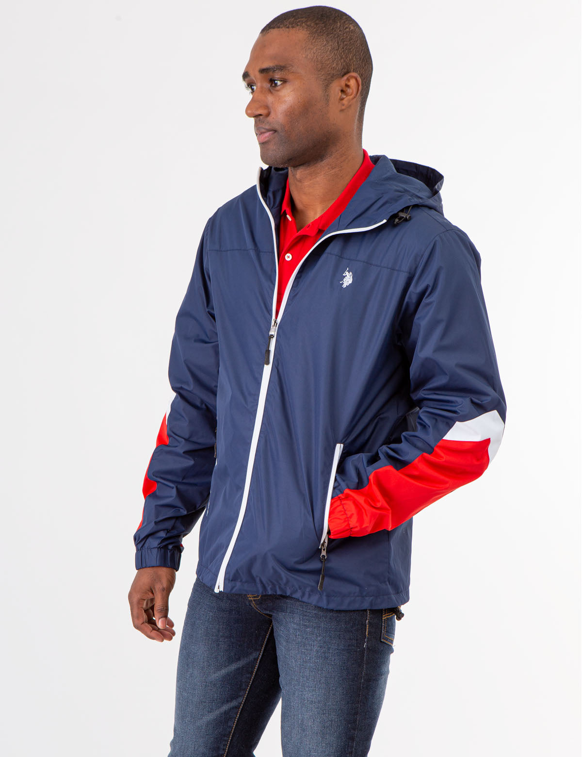 Colorblock Hooded Jacket - Stylish Zip-Up Outerwear for Men & Women